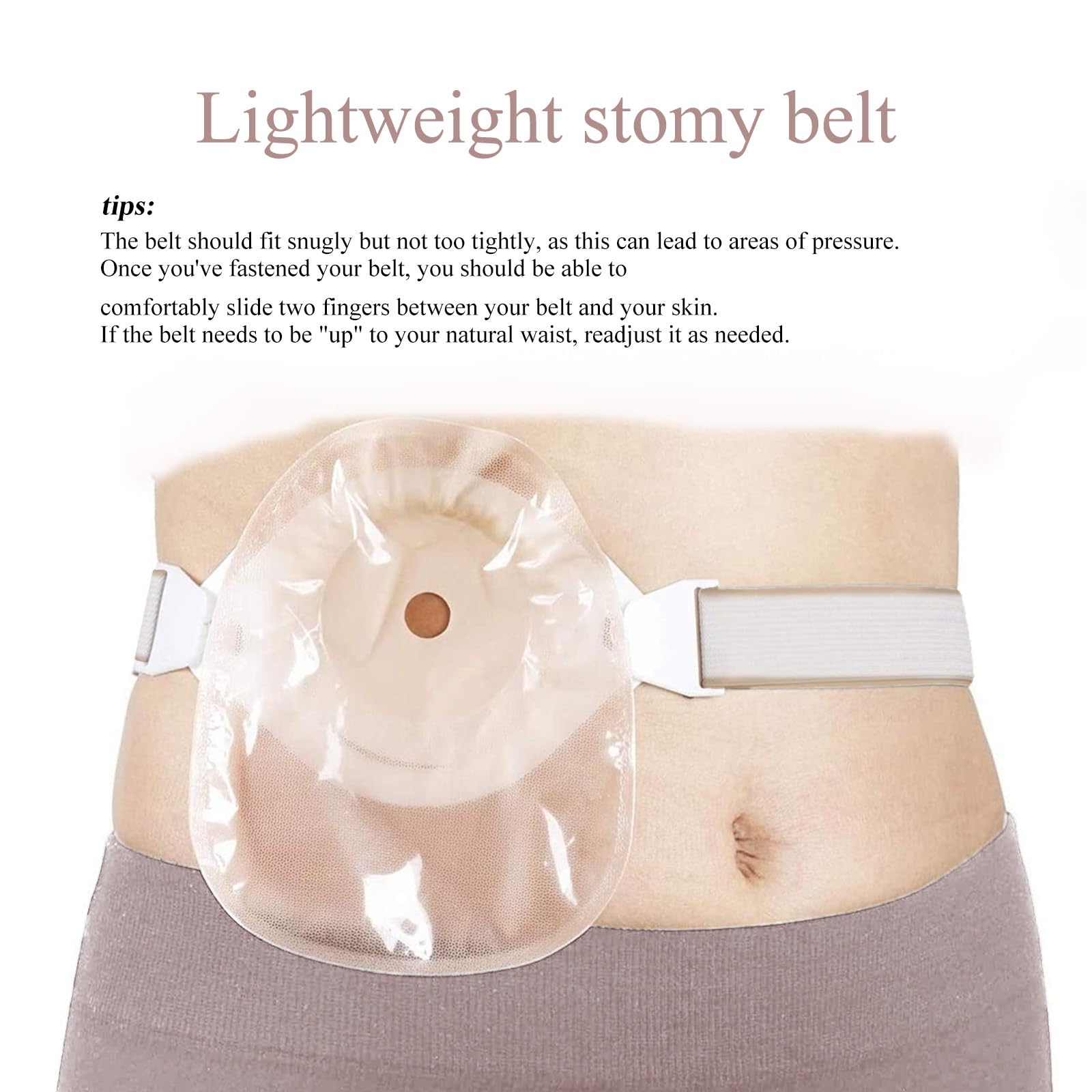 3 PCs Einstellbare stoma gürtel - Befestigt sicher an Stoma-Taschen(stoma zubehör), verhindert das Verziehen des Chassis, geeignet für die postoperative Versorgung nach Colostomy