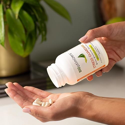 Miniatura 7 de BIOptimizers Stress Guardian - Cápsula para aliviar el estrés - Manejo de apoyo al descanso - 45 cápsulas