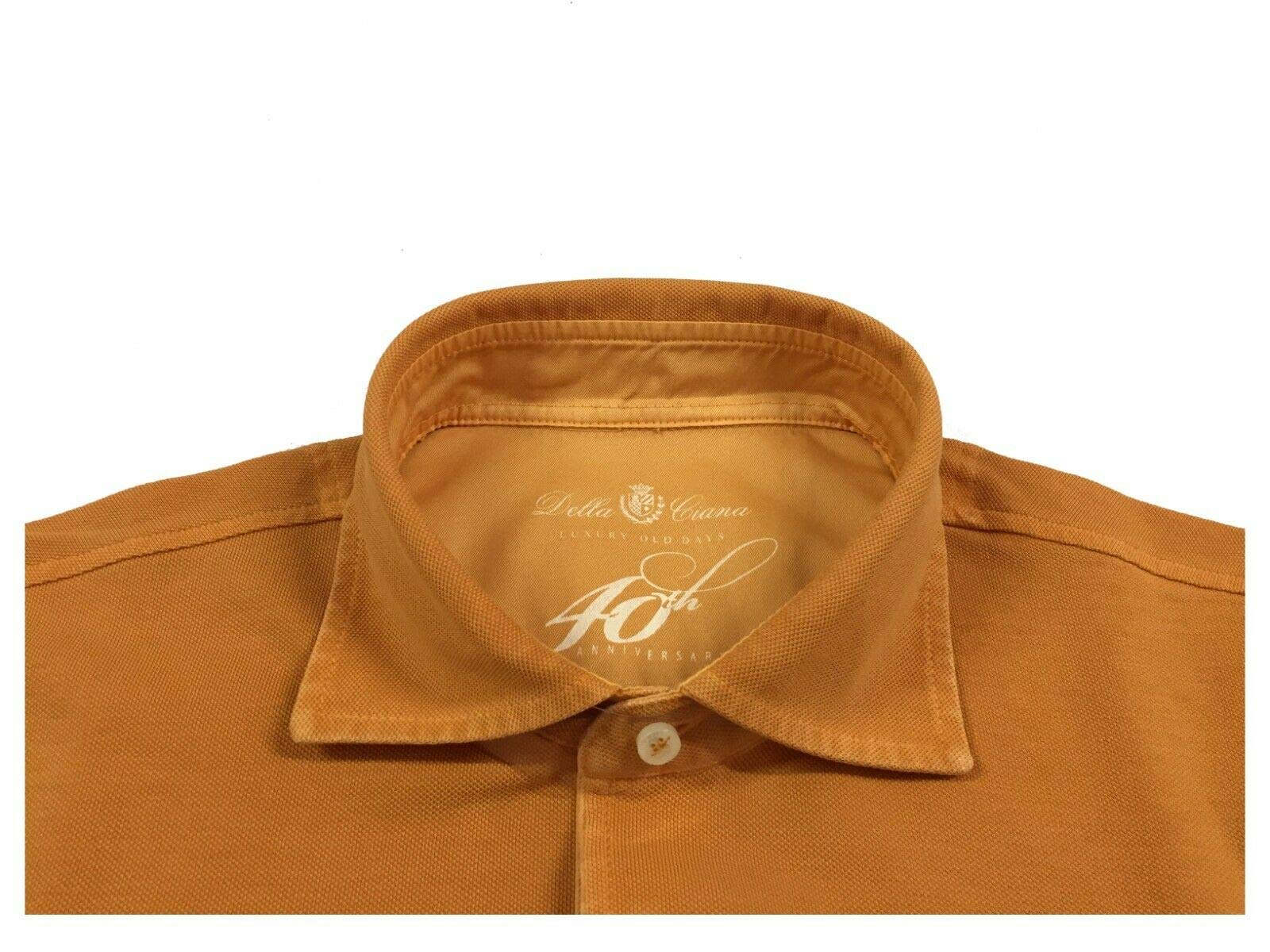 Polo Uomo Mezza Manica Piquet Mostarda 41/201A 100% Cotone Made in Italy