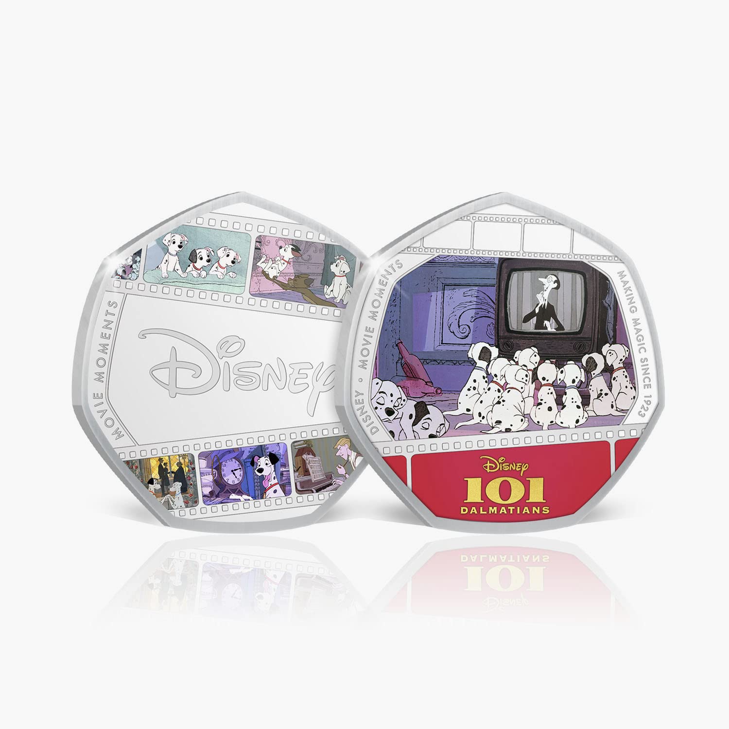 Disney Gift 101 Dalmatians Movie Moments 6 Coin Collection Limited