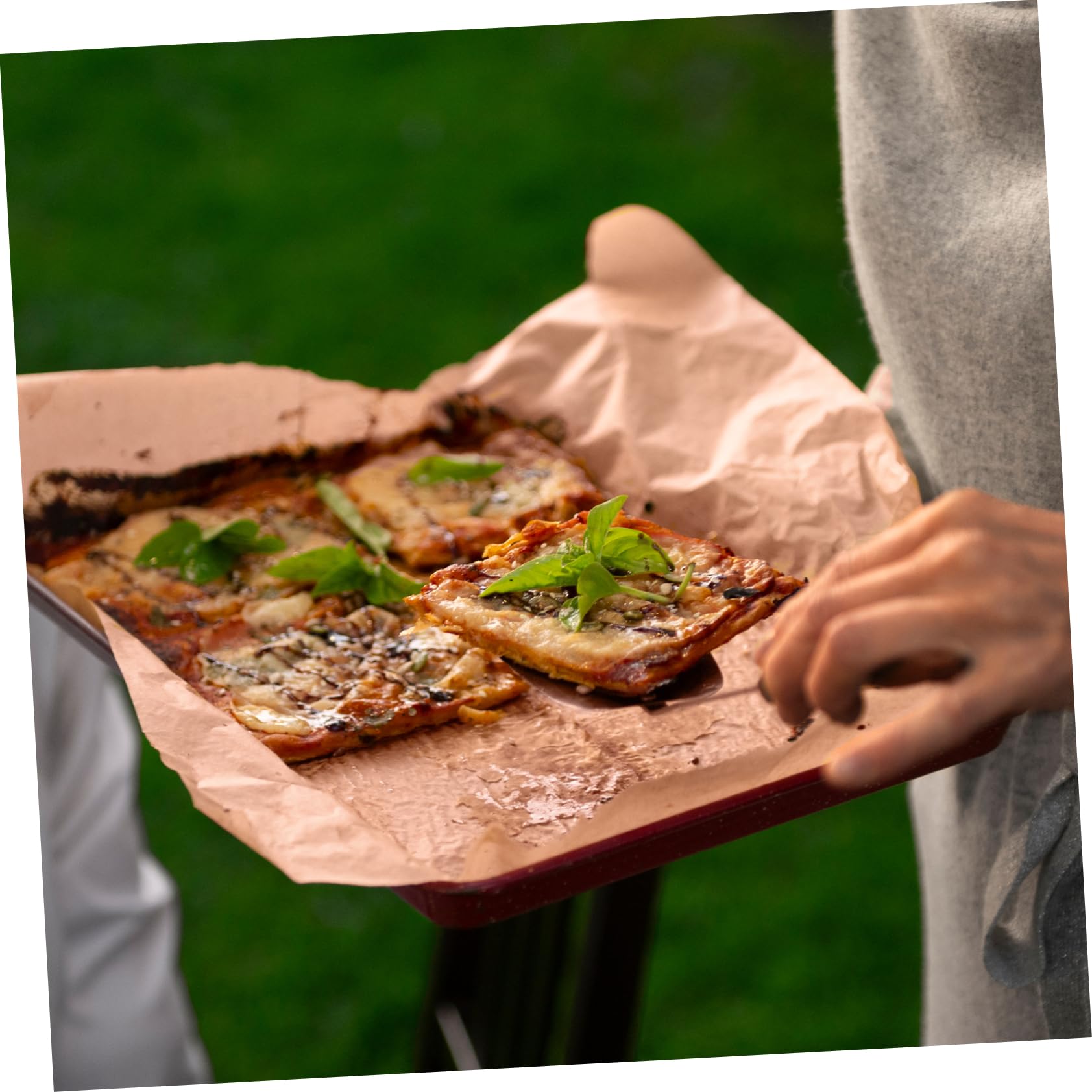 COLLBATH Papier Rzeźniczy W Rolce Papier Do Grillowania Do Frytkownicy Powietrznej Nieprzywierający Arkusze Papieru Pergaminowego Łatwe Czyszczenie Uniwersalny Do Pieczenia I Grillowania