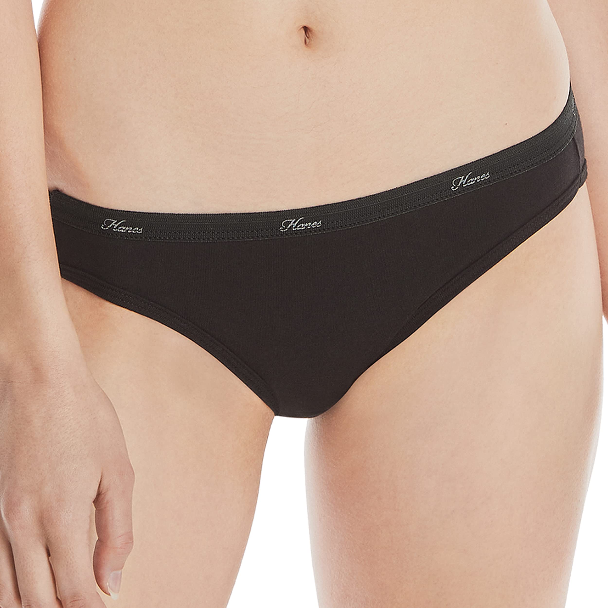 Hanes - Bikini para Mujer, Ropa Interior de algodón Suave (Opciones retiradas, Colores Pueden Variar)