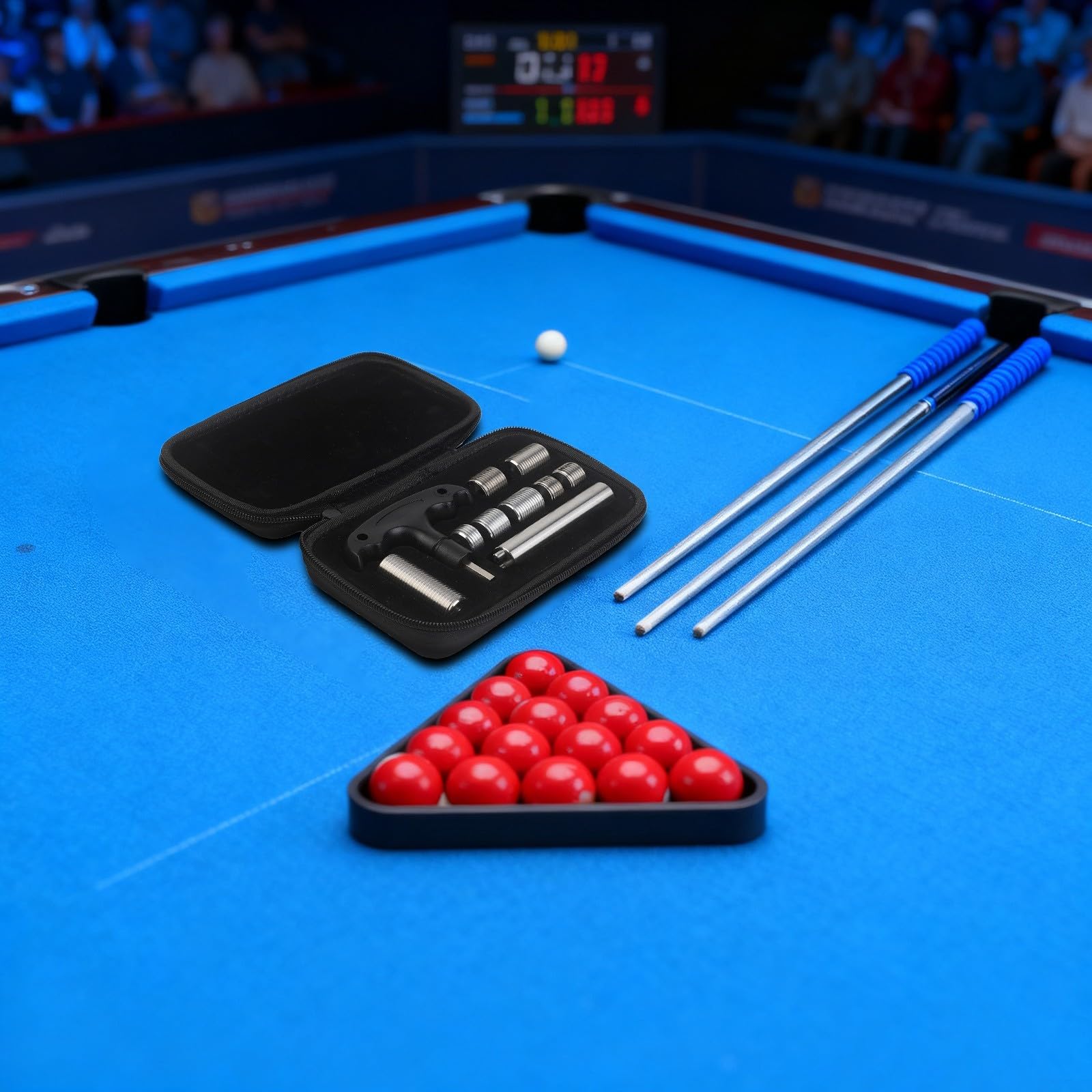 Billard Queue Gewicht Schrauben Kit für Predator Pool Queue, 8 Stück Aluminiumlegierung Edelstahl Gewicht Kartuschen Set mit Schraubenschlüssel Werkzeug