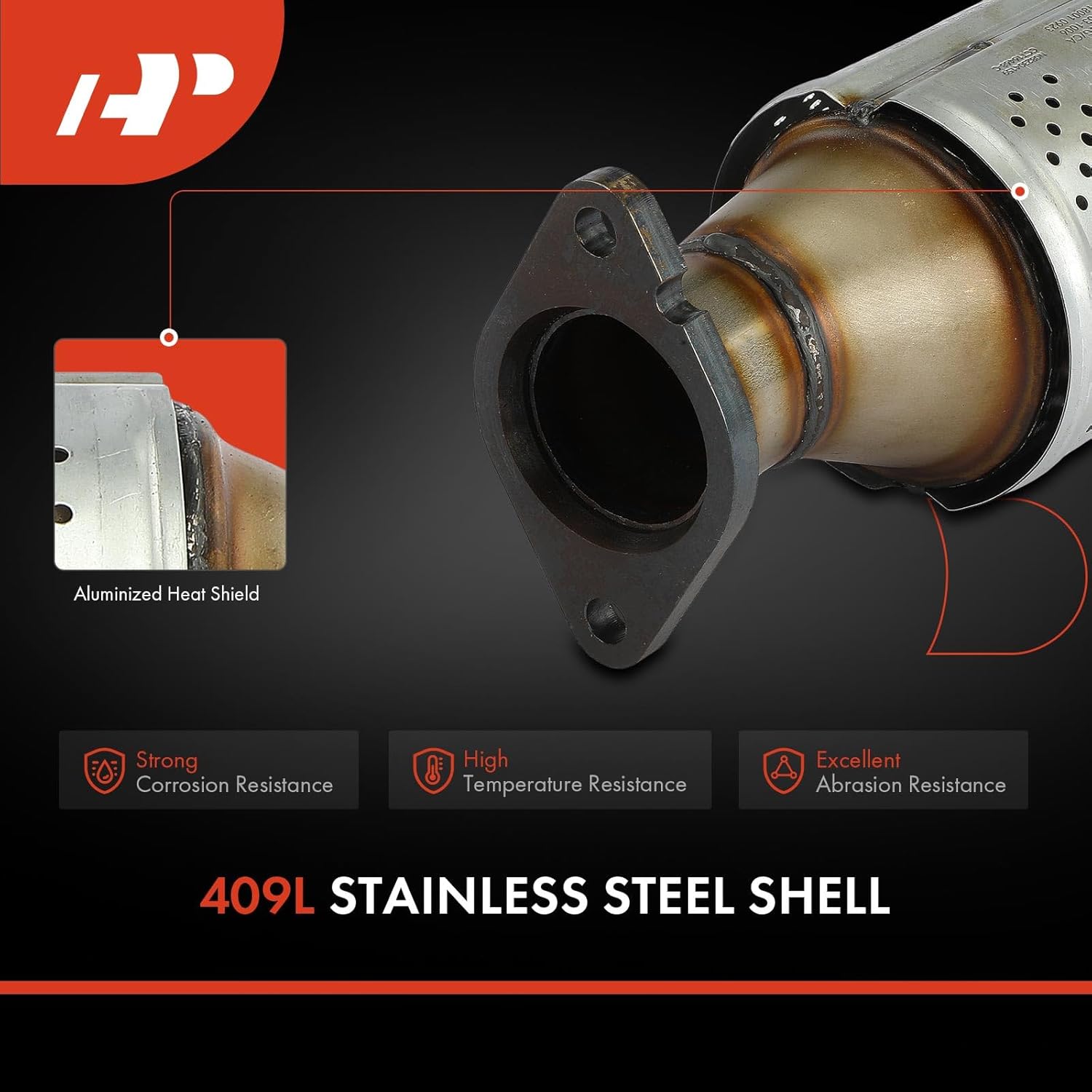 A-Premium Front Left Catalytic Converter Kit Direct-Fit Compatible with Nissan Frontier 2005-2019, Pathfinder 2005-2012, NV1500 NV2500 NV3500 2012-2018, Xterra & Suzuki Equator, 4.0L, EPA Compliant