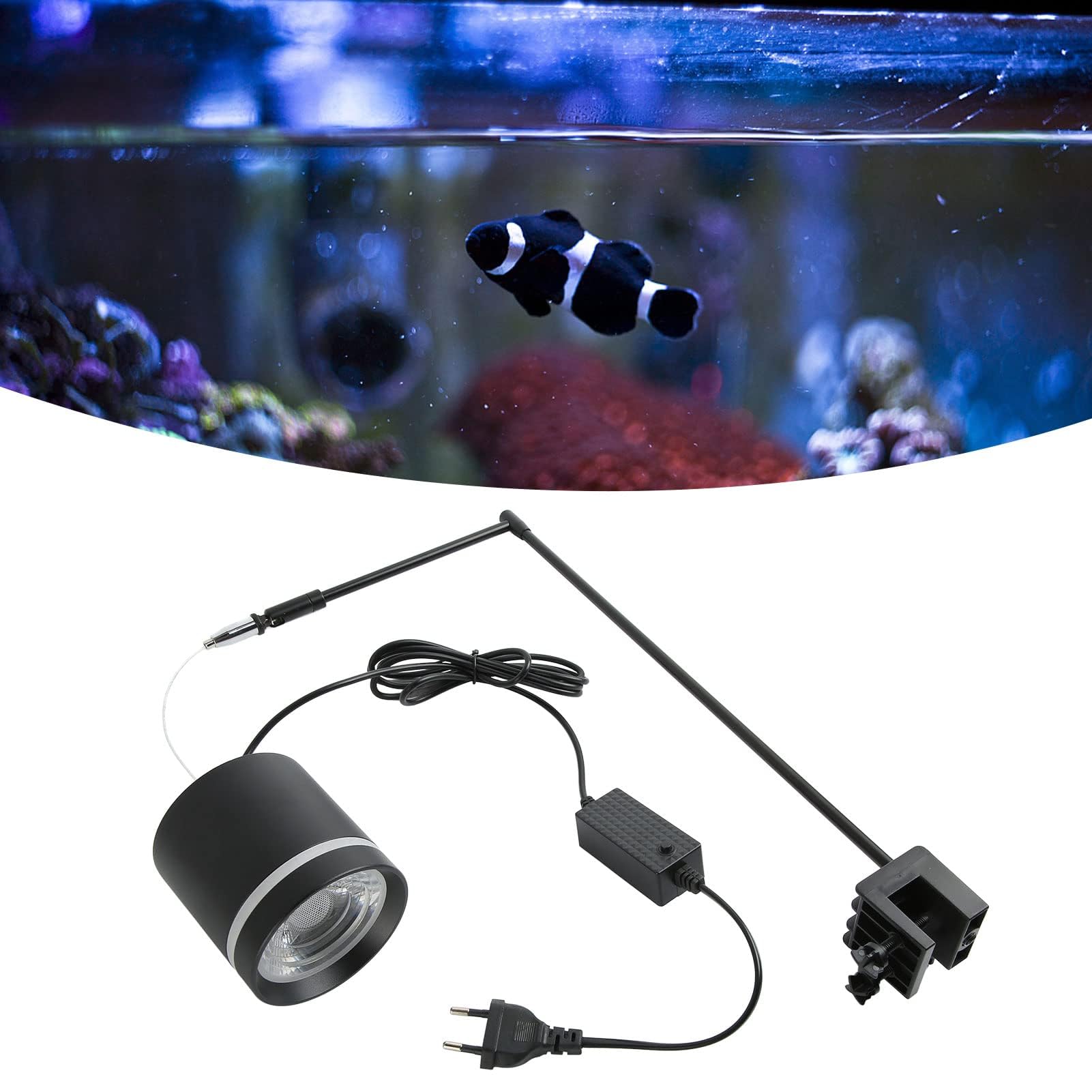 Lampada a LED per Piante Acquatiche, Lampada a Sospensione Lampadario per Acquario Lampada Ad Alta luminosità Perline Luce per Acquario