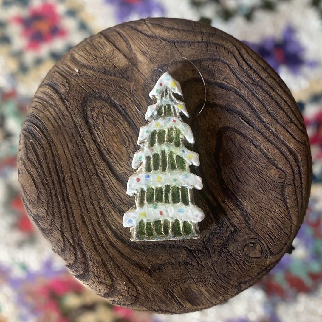 Amazon.co.jp: クリスマス ツリーのお飾り 陶器 作家物