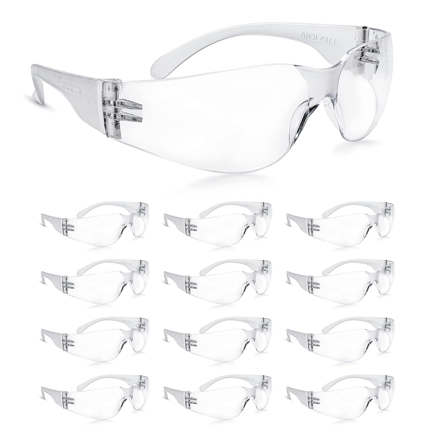 amoolo 5/32" Concrete Drill Bit & Masonry Drill Bit Set(5PCS) & Clear Safety Glasses Bulk