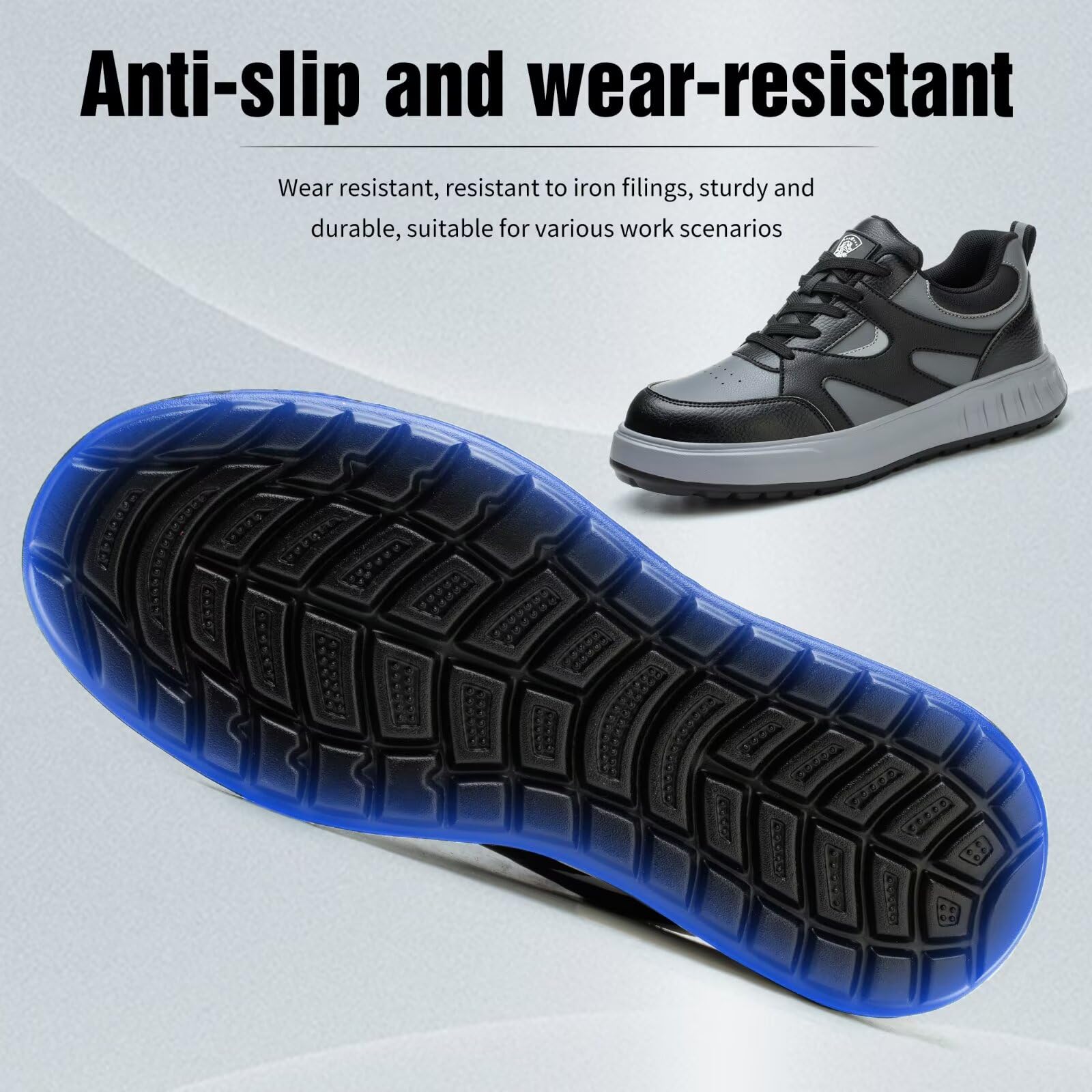 Scarpe Antinfortunistiche Uomo Donna Leggere Scarpe da Lavoro con Punta in Acciaio Comode Scarpe Sicurezza Traspiranti