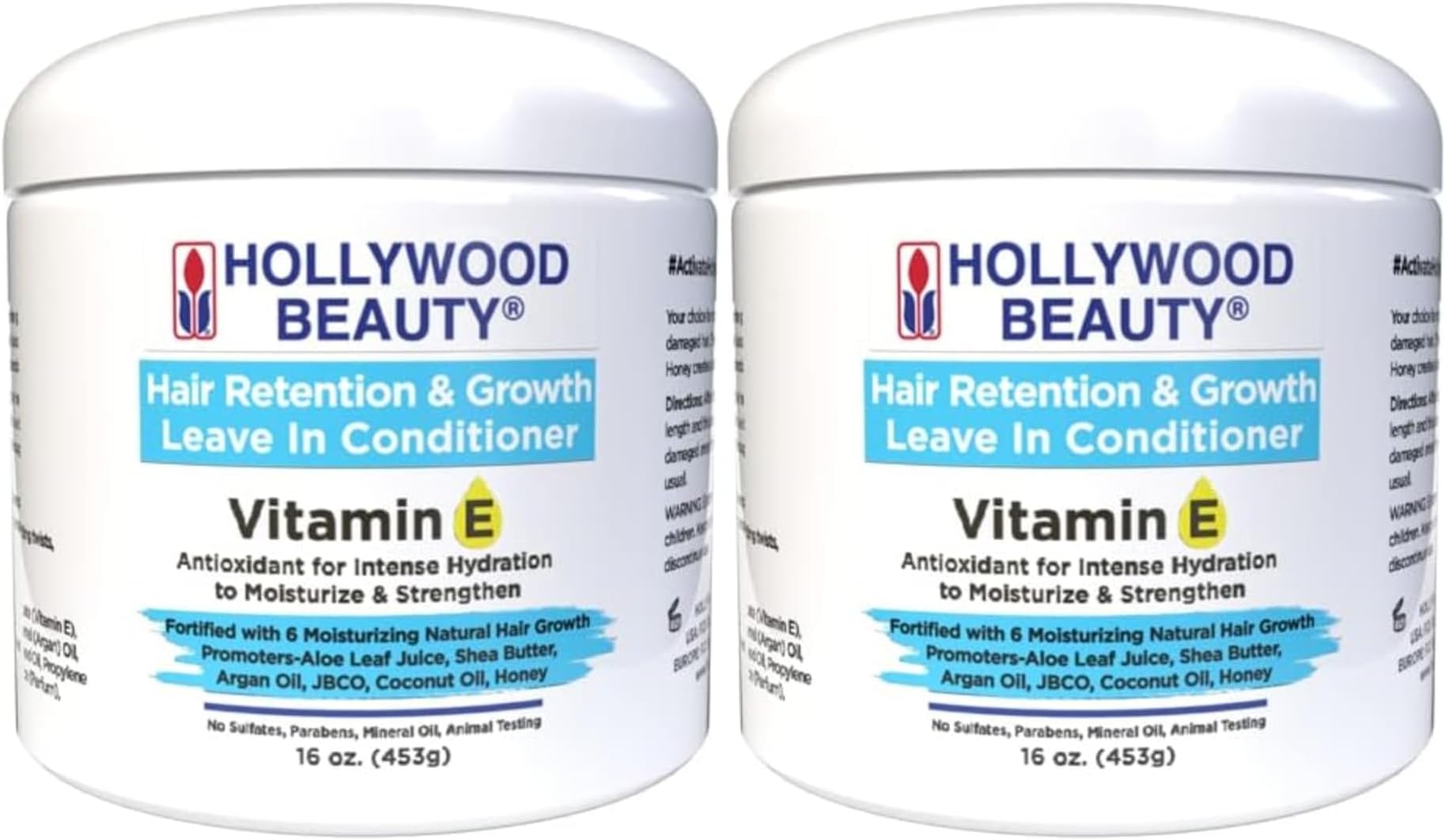 Hair Retention And Growth Leave-In Conditioner With Vitamin E 16 Oz (Pack Of 2)