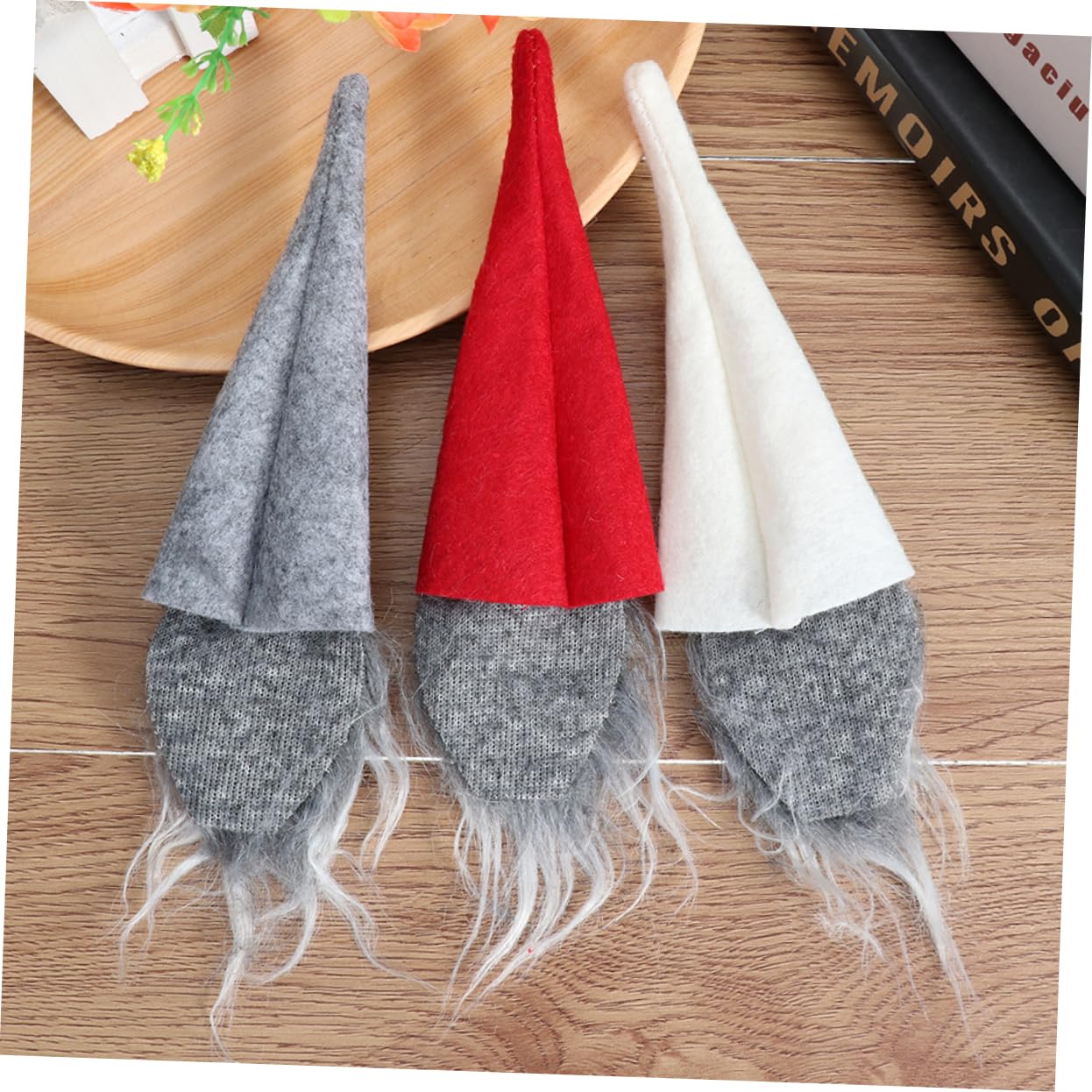 210 STK Weihnachtsflaschen-Set Weinflasche Gnomenhut Hut Für Getränkeflaschen Weihnachtsschmuck Für Zu Hause Weihnachtspullover Tischdekoration Für Die Weihnachtsfeier Nicht Gewebt IMIKEYA