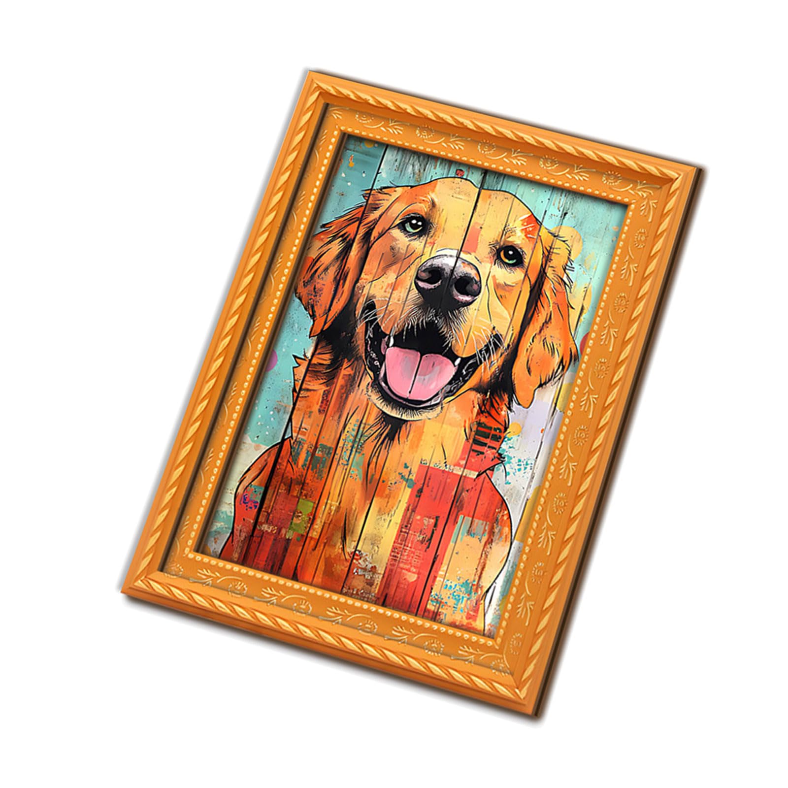 Jazuaiao Unique Retros Dog Art Decoration Cats Picture Frame Refrigerator Magnets for Fridge or Offices Cats Picture Frame Refrigerator Magnets