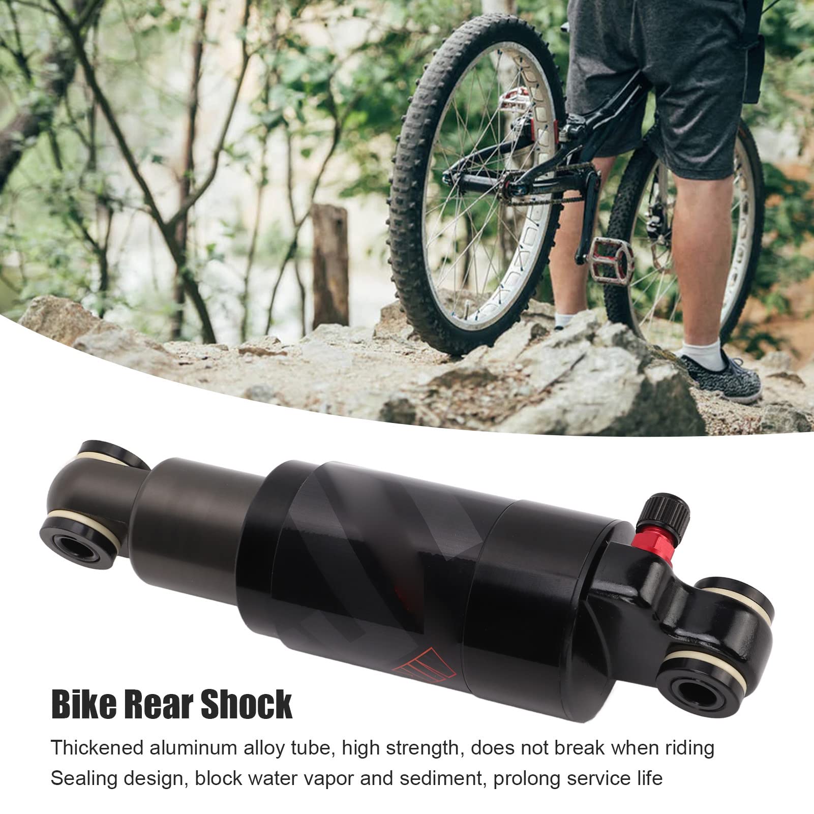 2 Amortisseurs Arrière Vélo 150 Mm – Alliage Aluminium + Ressort, Universels VTT, Vélo Pliant, Trottinette
