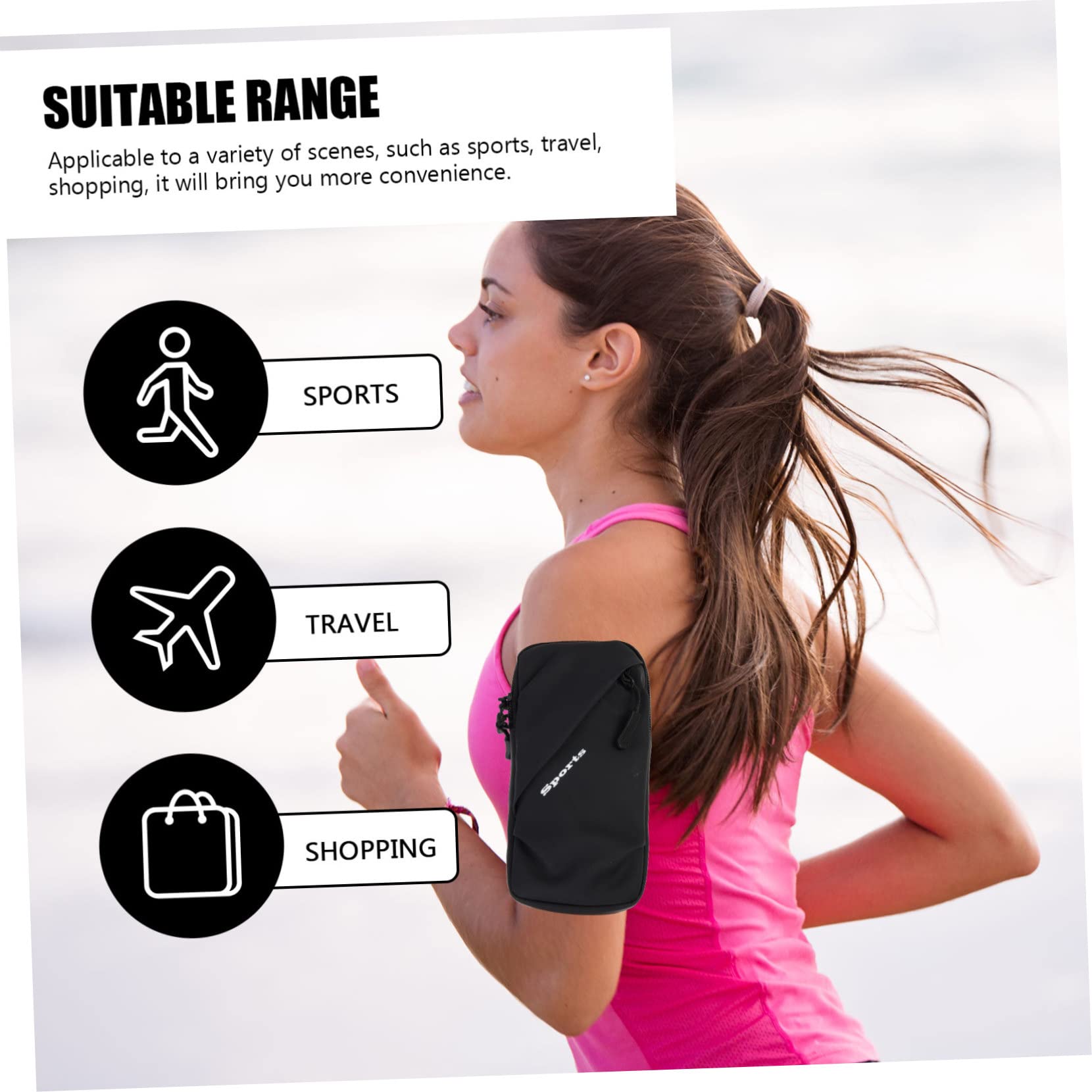 jojofuny 4pièces Brassard De Sport pour Téléphone Portable Pochette De Course Étanche pour Jogging Et Activités Extérieures Compatible avec Les Smartphones