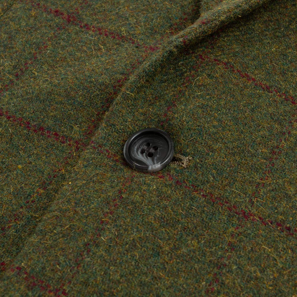 Uomo Abito Scozzese a Tre Pezzi Smoking da Sposa Monopetto con Revers Classico