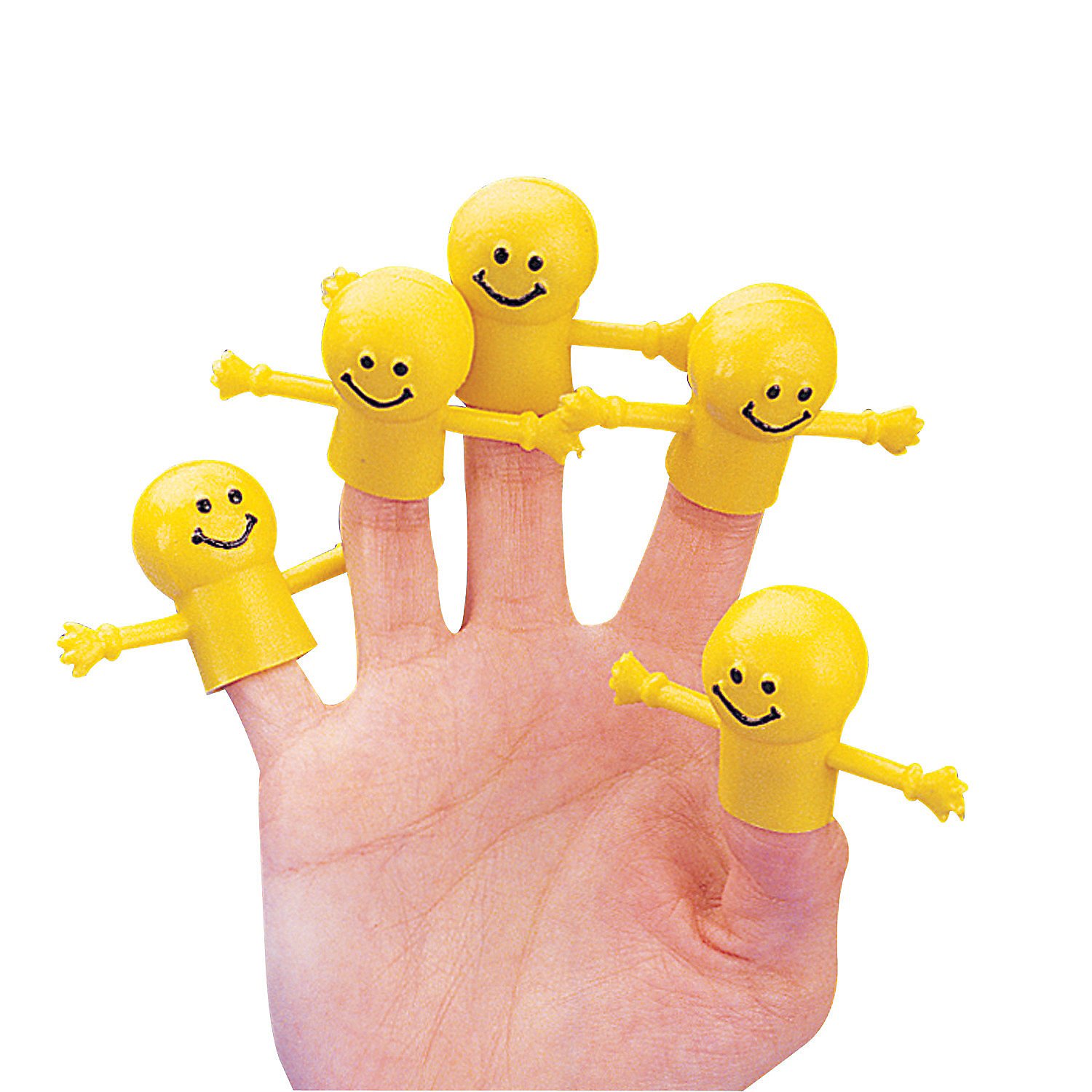 Fun Express - Smile Face Finger Puppets (6dz) - Toys - Character Toys - Finger Puppets - 72 Pieces