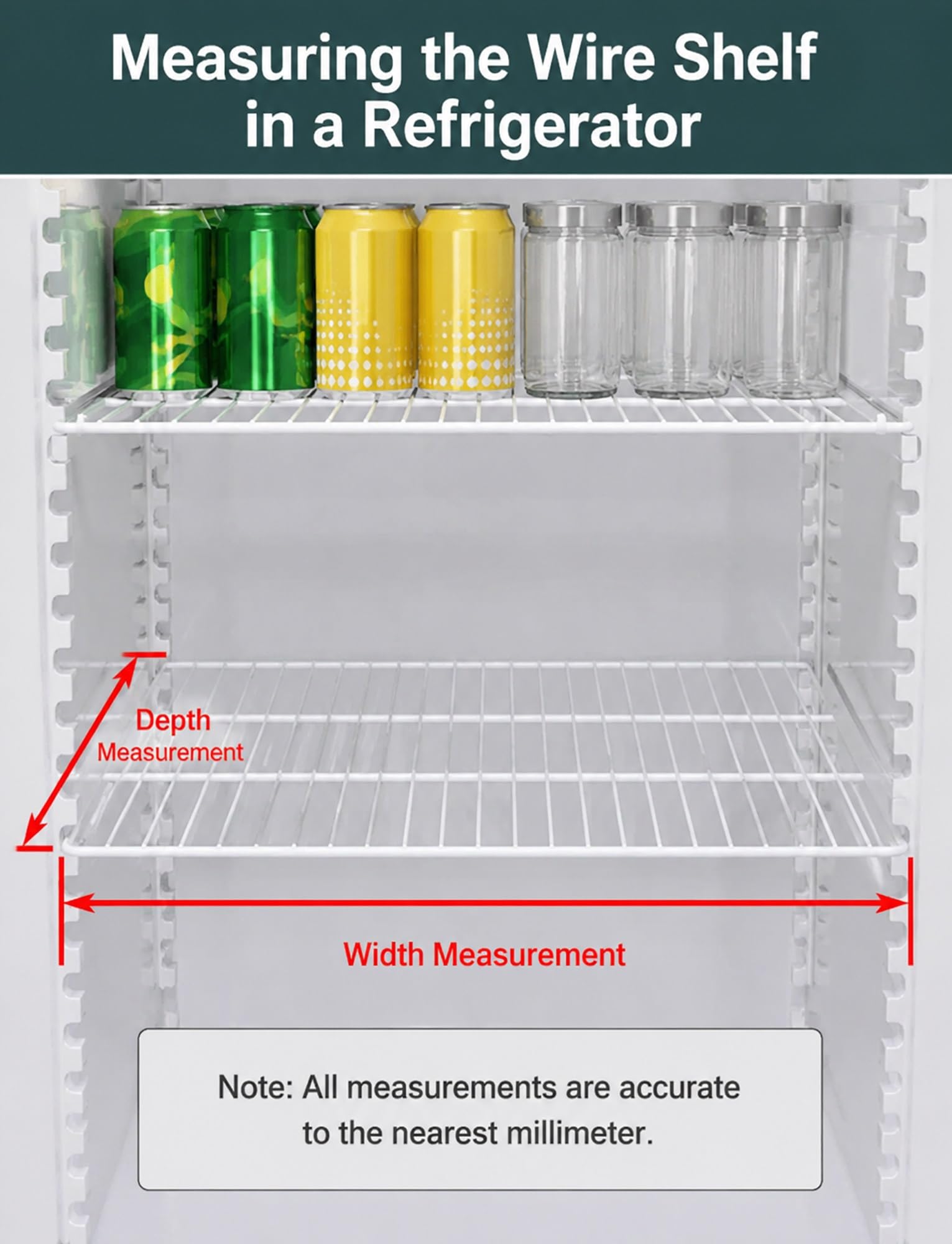 Organizador de estantes for congelador, estante divisor, rejilla de alambre | For accesorio de almacenamiento en refrigerador vertical y arcón.(110x42cm(43.3x16.5"))