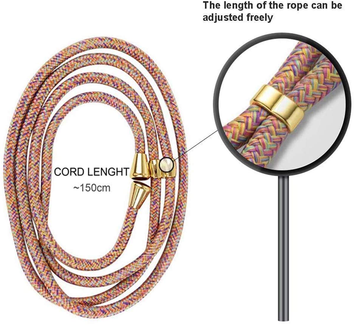 Etui na telefon komórkowy Huawei Honor 200 5G z paskiem - łańcuszek na telefon komórkowy etui ze sznurkiem do zawieszenia, zawieszka na telefon komórkowy - przezroczyste etui ochronne w