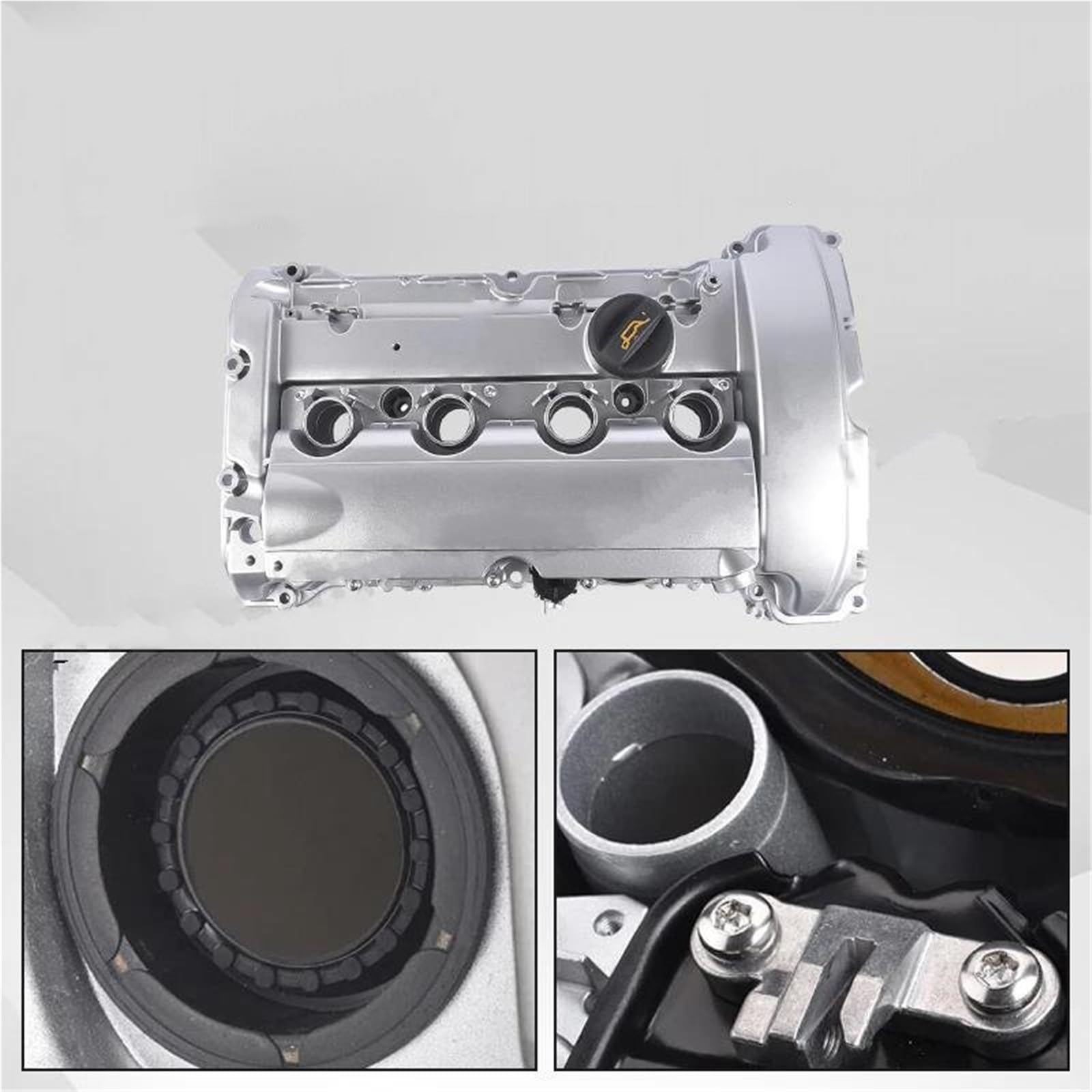 Coperchio valvola auto Coperchio Valvola Motore In Alluminio Con Guarnizione 11127561714 Per BMW Per MINI Per R55 R56 R57 R58 R59 N14 1.6T 11127585907 11127572854 Punterie Valvola Motore