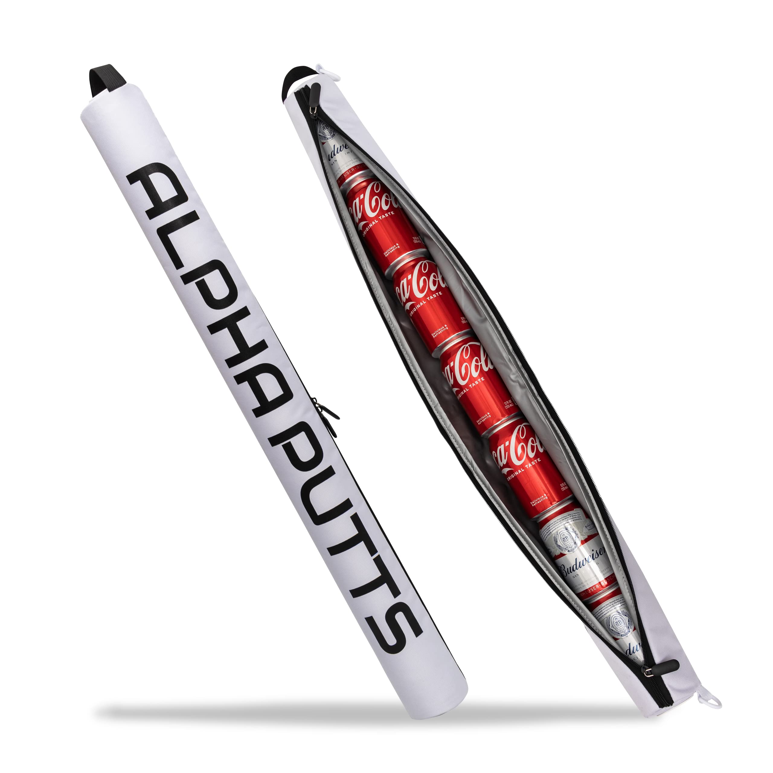 Alpha Putts Drinks Buddy - The Ultimate Cool Bag for Golf Bags - Keeps Cans and Bottles Cool and Hidden - Must-Have for Any Golfer - Also Ideal as a Gift