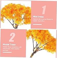 Vista 4 de BESTonZON 10 piezas de árbol arquitectónico modelo mini trenes artificiales decorativos para sala de comedor decoración de mesa de comedor paisaje