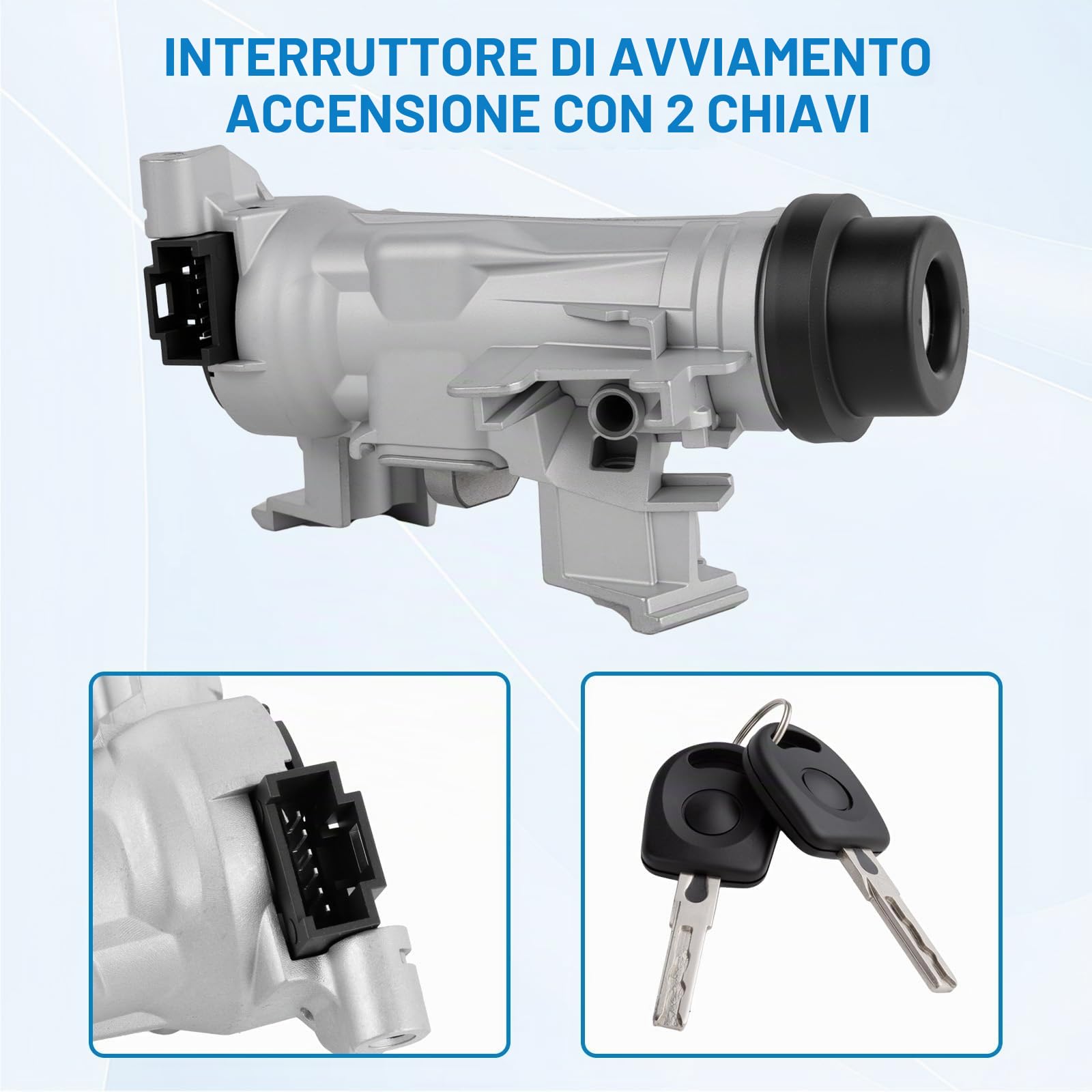 Interruttore di accensione con chiave di blocco per 1,4 l, 1,8 l, 2,0 l, 2006-2011, ricambio per 1K0905841, 1K0905851B, 1K0905865