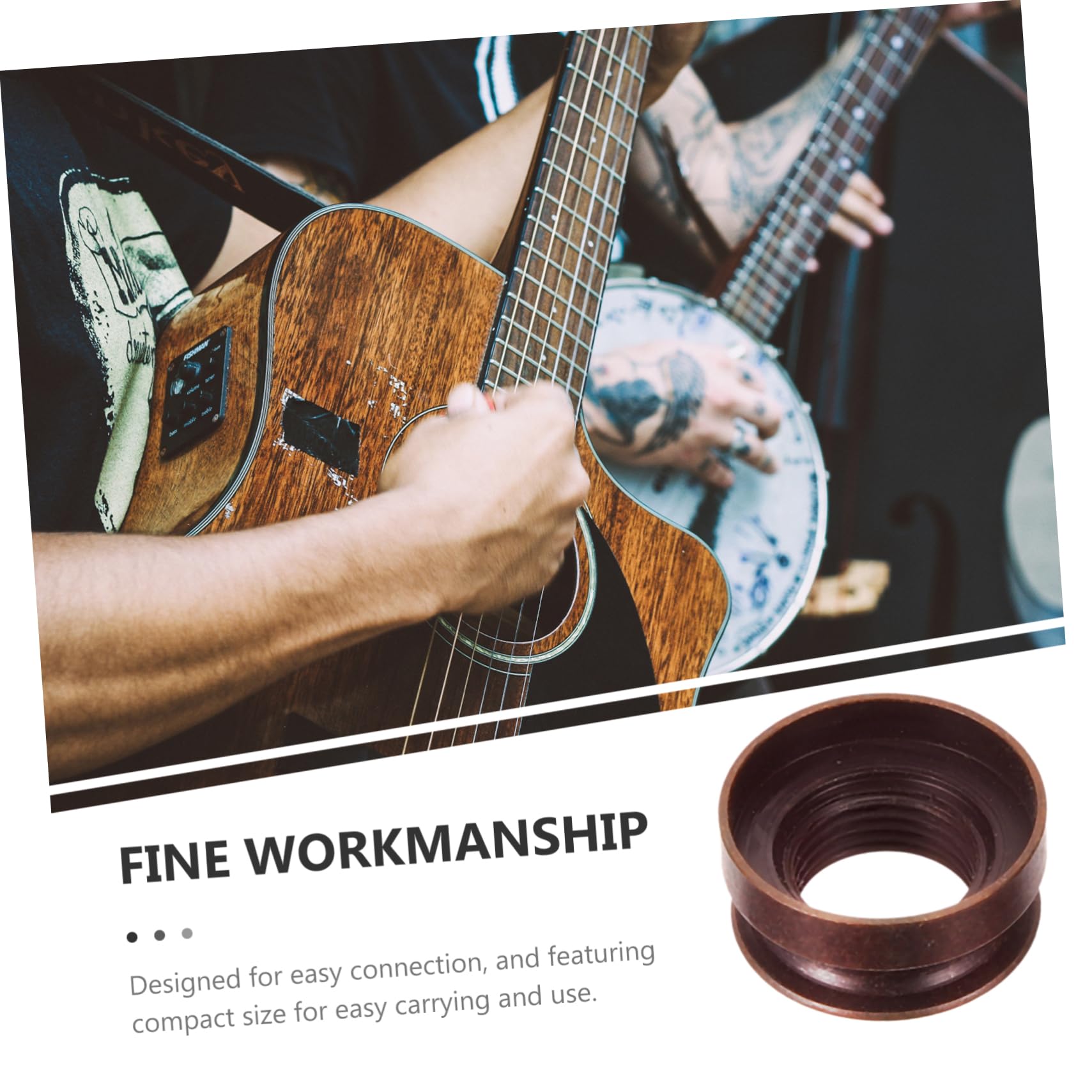 Abaodam Coustic Guitar Strap Button Endpin Jack Screw Guitar Endpin Button Acoustic Guitar Endpin Button 3/8-32 Thread Tail Pin Cap
