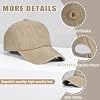 Cmonie 6 Pack Gorra de Béisbol Unisex Vintage Lavada de Algodón, Suave No Estructurada, Lisa, Talla Ajustable, Gorra de Papá 7