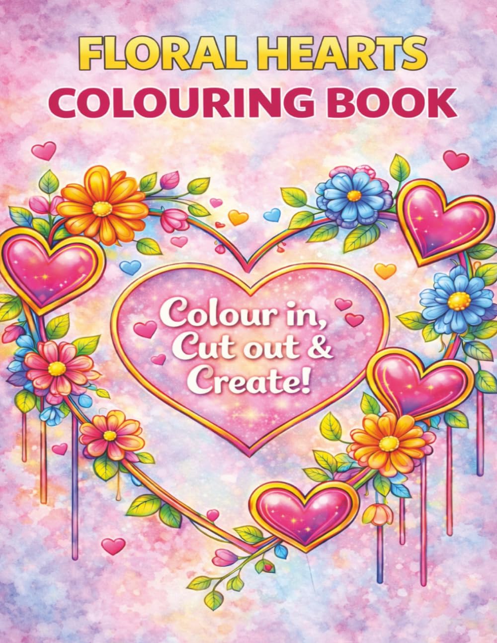 Floral Heart Colouring Book: By Fairy Tale Finds