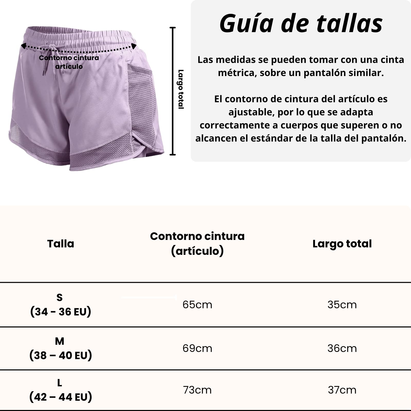 Genérico Pack de 2 Pantalones Cortos Deporte Mujer 2 en 1 con Legging Integrado Shorts Running Mujer Mallas Cortas Deportivas Fitness Yoga y Gimnasio