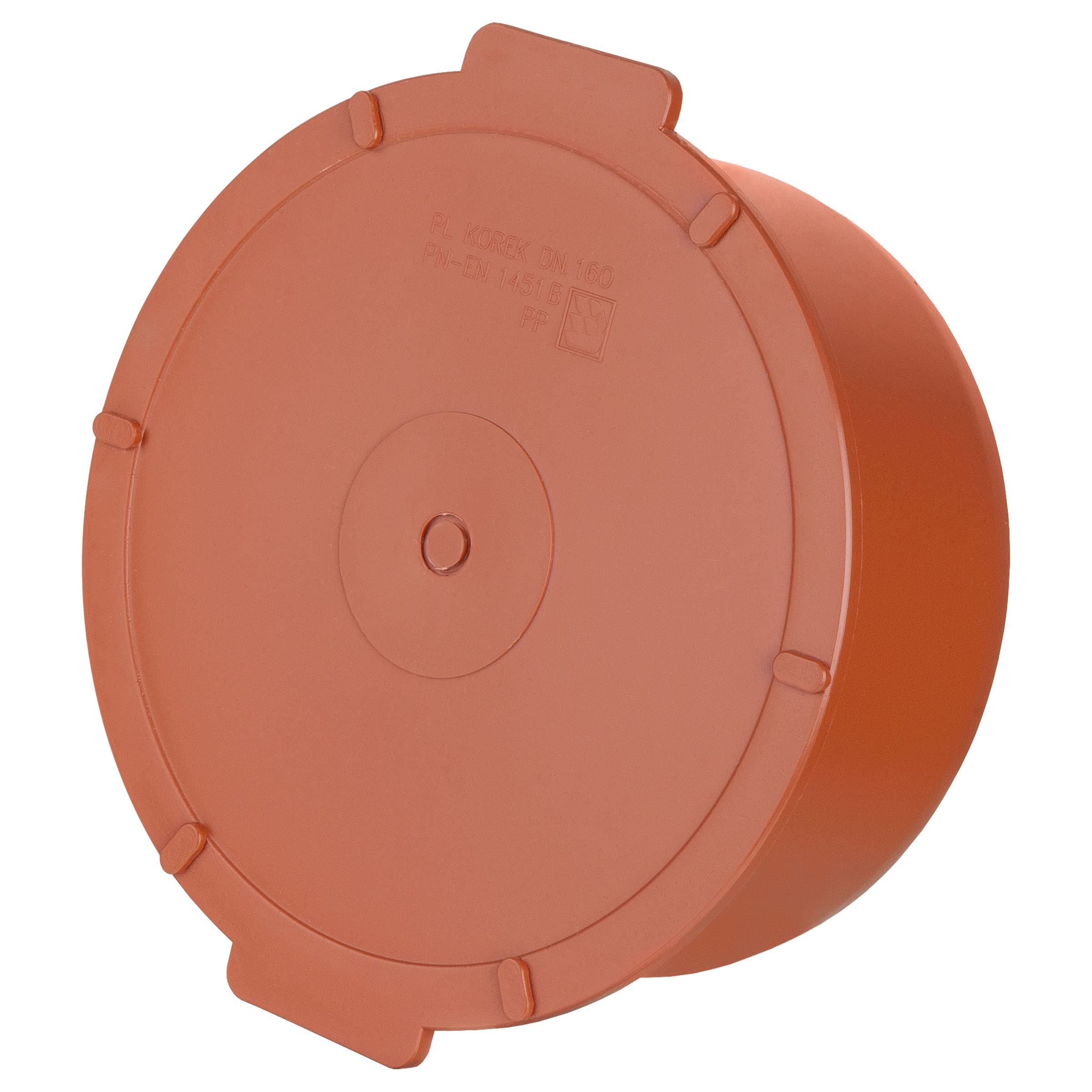 Socket Plug Long 160mm Underground Drainage Pipe Sewerage Pipe Cap Blank Stop Orange