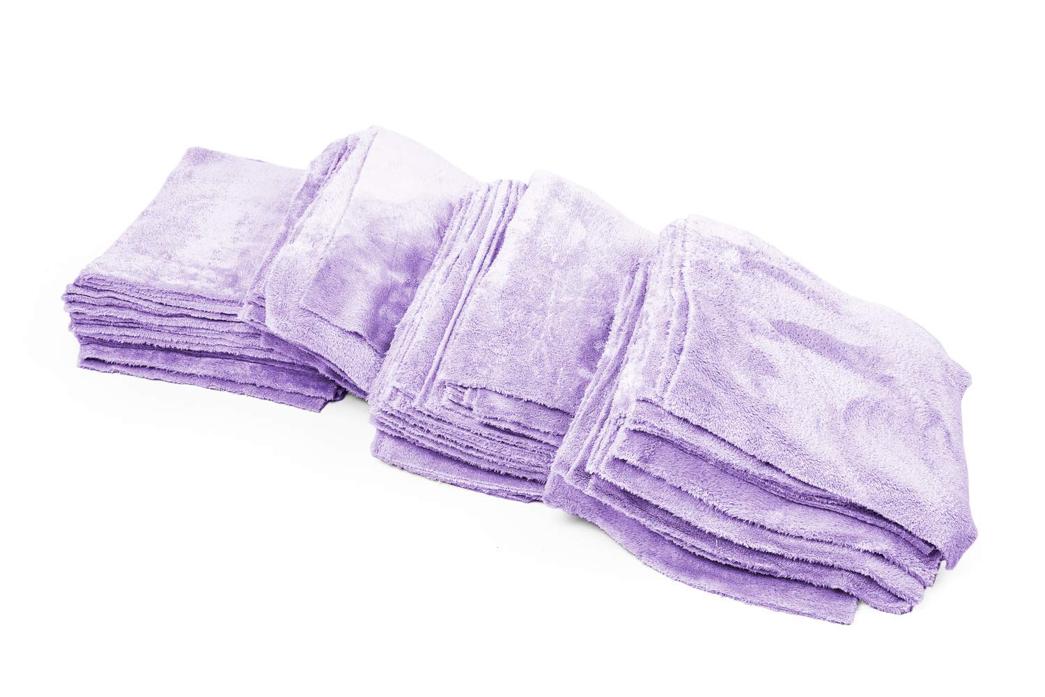 The Rag Company - Eagle Edgeless 350 - Professional Korean 70/30 Blend, Super Plush Microfiber Detailing Towels, Circular Knit Weave, 350gsm, 16in x 16in, Lavender (Wholesale Case of 160)