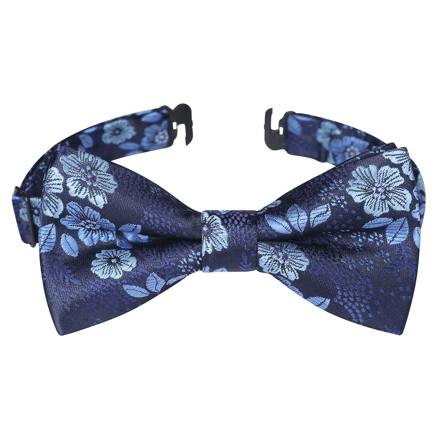 HISDERN Bow Ties for Boys Pre Tied Toddler Bow Tie Adjustable Kids Bowties Clip On Fun Patterned Bowties for Wedding Party