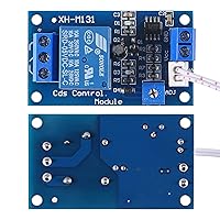 Vista 2 de 5 módulos de relé fotorresistente XH-M131, interruptor de control de luz CC 5V 10A, módulo de relé fotorresistente, sensor de detección de brillo