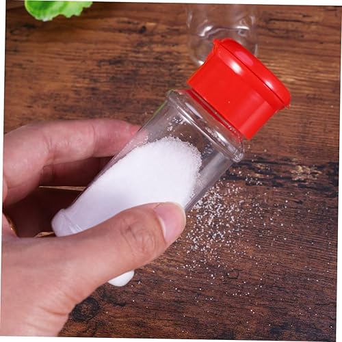 Miniatura 7 de UPKOCH Contenedor de polvo transparente Contenedor de plástico para almacenar pimienta, sal y pimienta, salero y pimienta, 10 uds