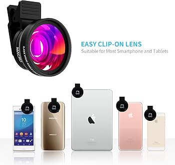 Amazon.com: ZOETOUCH 2-in-1 HD Camera Lens: 0.45X Super Wide Angle
