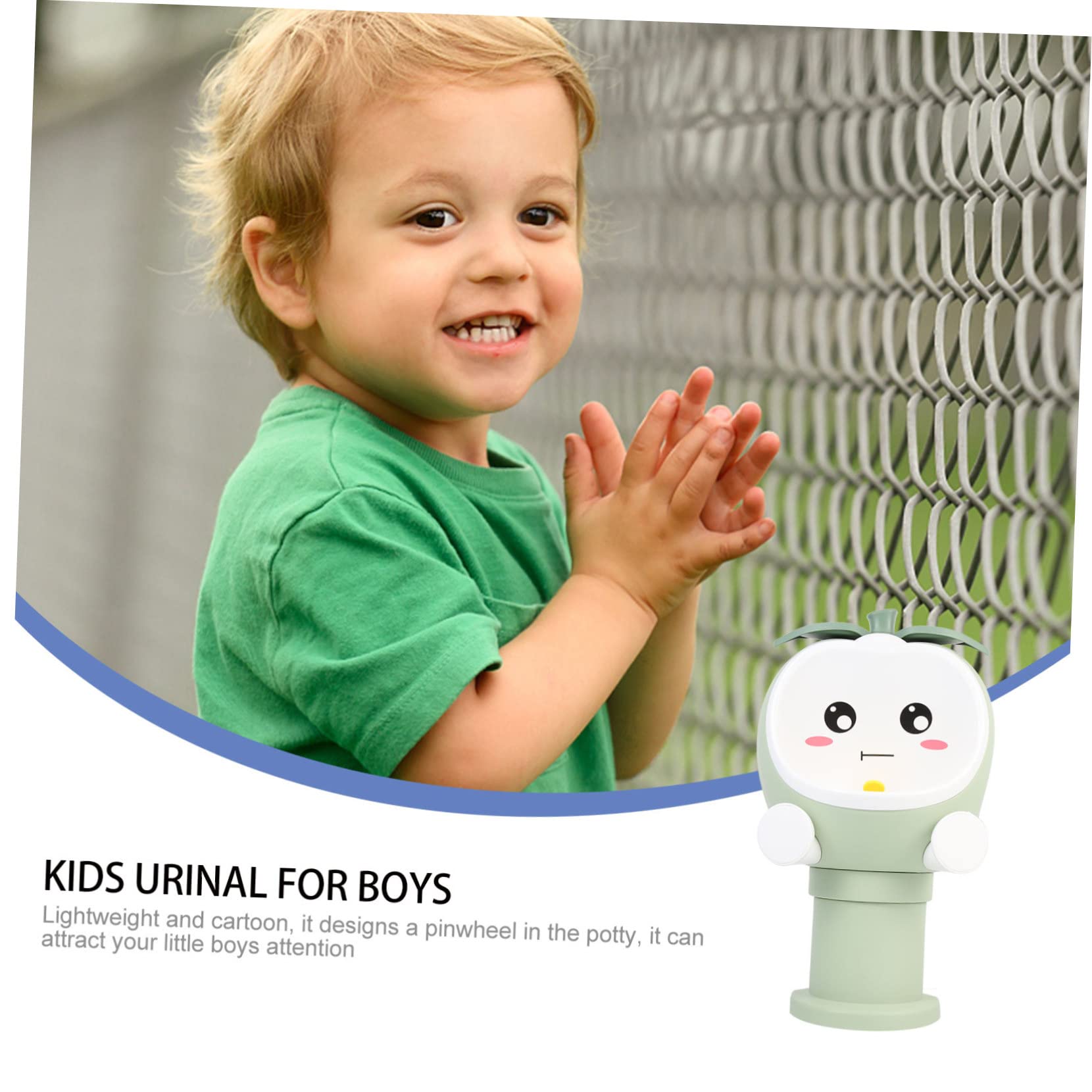 Milisten Spielzeug Töpfchen für Kleinkinder Drehbares Windrad-design Verstellbare Höhe Befestigt mit Klebehaken Urinal für Töpfchentraining von Jungen