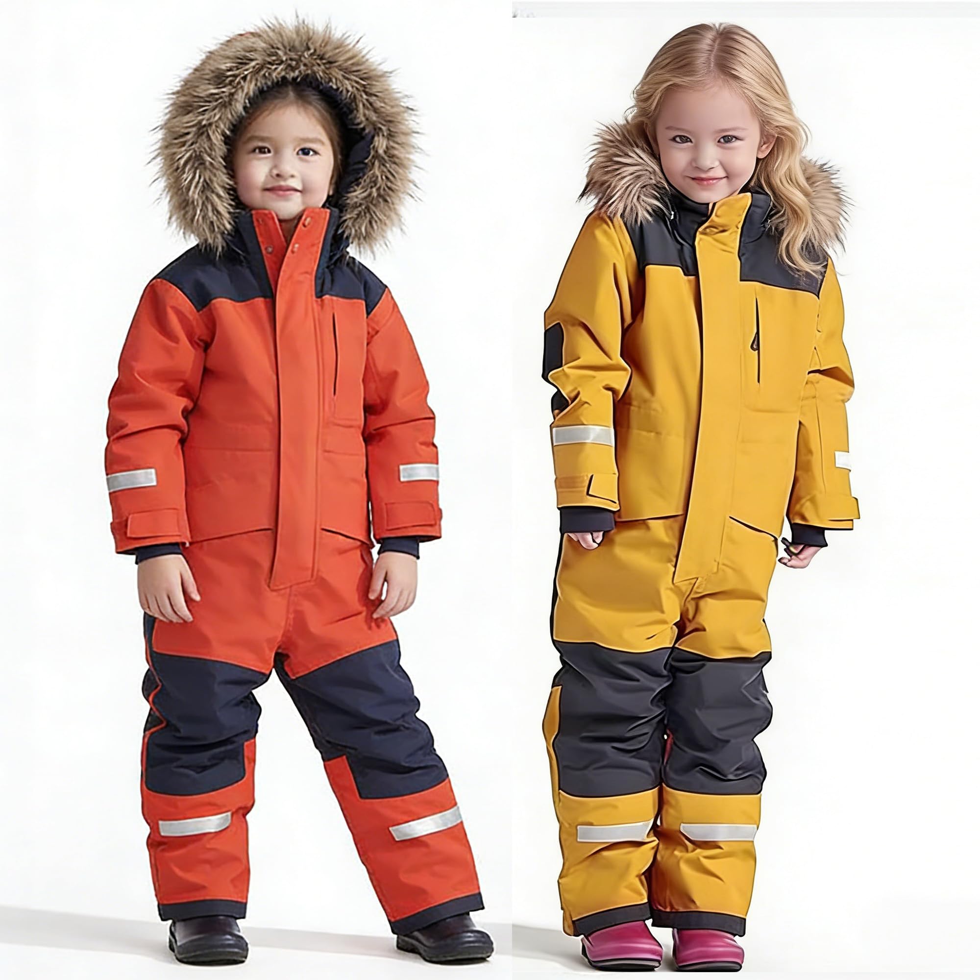 Traje de Nieve de una Pieza Impermeable y Resistente al Viento para niños, niñas y niños, Mono Invierno para Exteriores, Snowboard esquí.