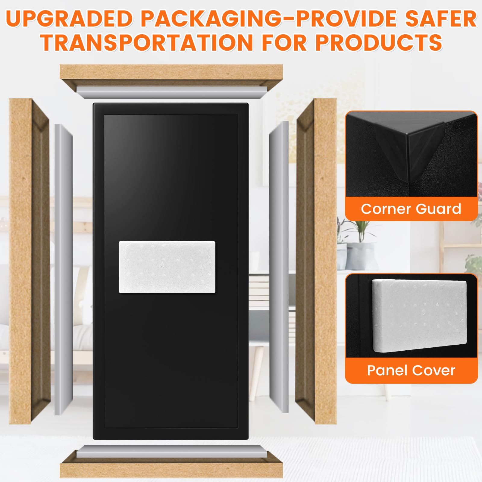 Caja fuerte grande de 31.5 pulgadas de alto para el hogar y la oficina, 8.0 pies cúbicos de acero al carbono resistente con cerradura de combinación electrónica, bolsa de documentos impermeable