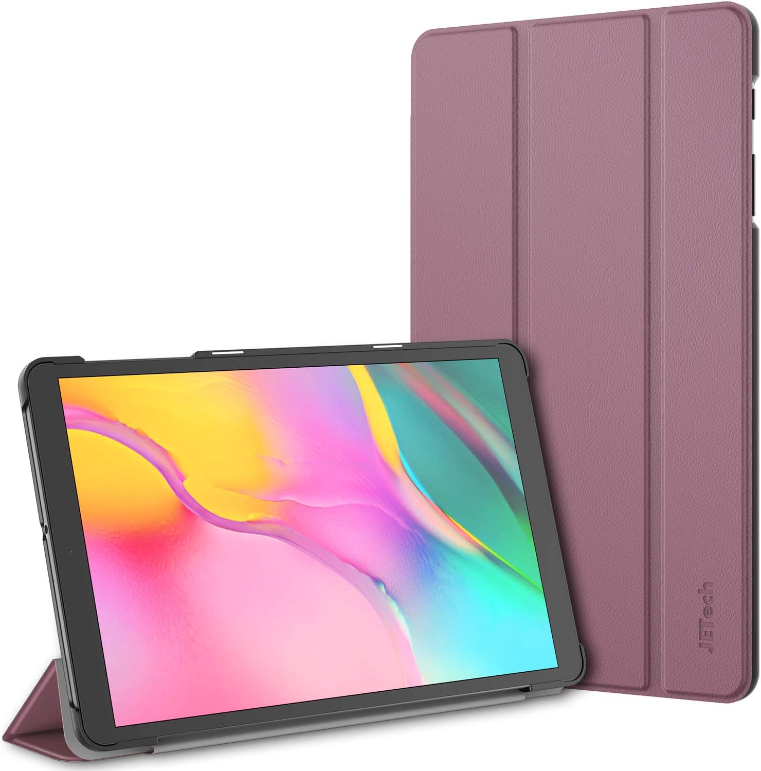 JETech Case for Samsung Galaxy Tab A 10.1 2019 (SM-T510/T515), Slim Stand Hard Back Shell Cover with Auto Wake/Sleep (Purple)