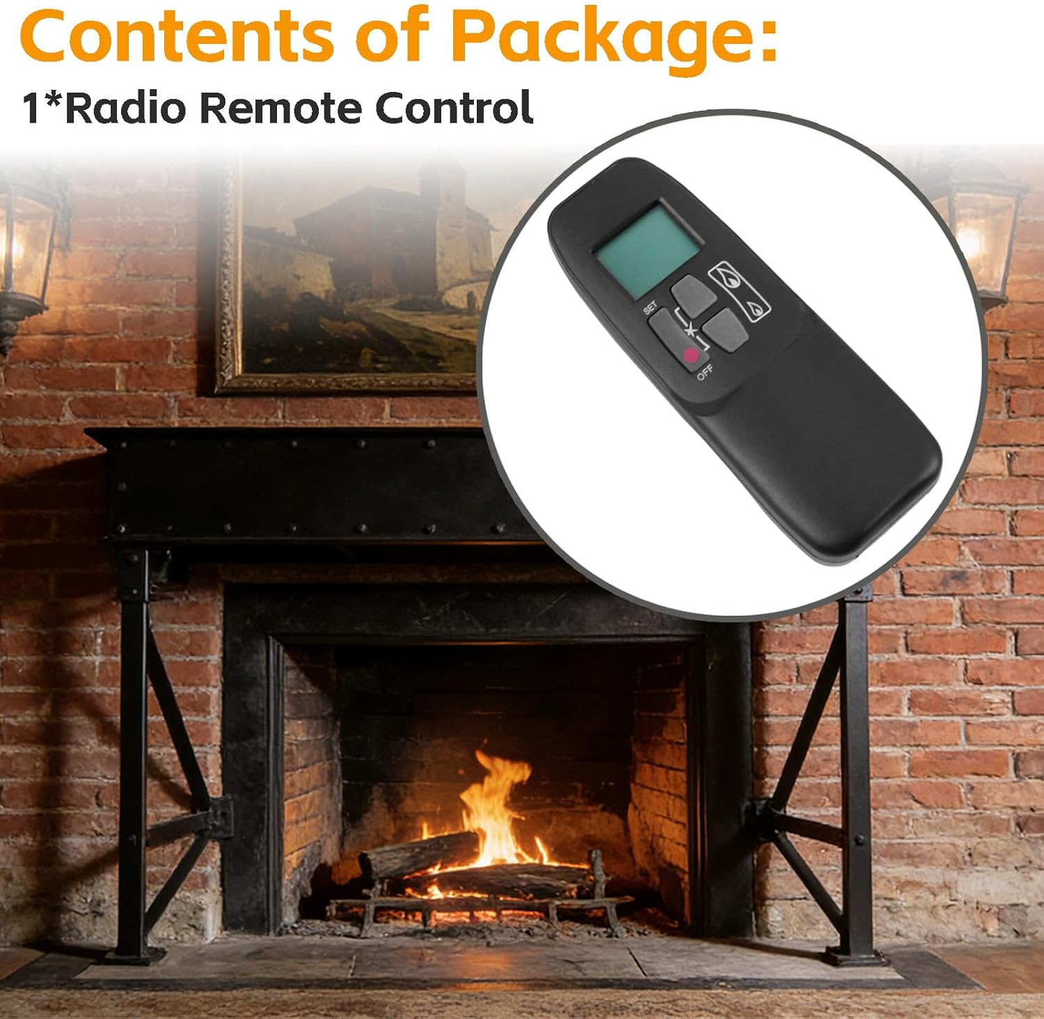 LittleFlower Radio Remote Control Replacement for G6R-H3T5 R11576 AT-01V-2 4001910 4001038 Fit for RH Peterson/Real Fyre, Valor, Empire, Element 4 Gas Fireplaces