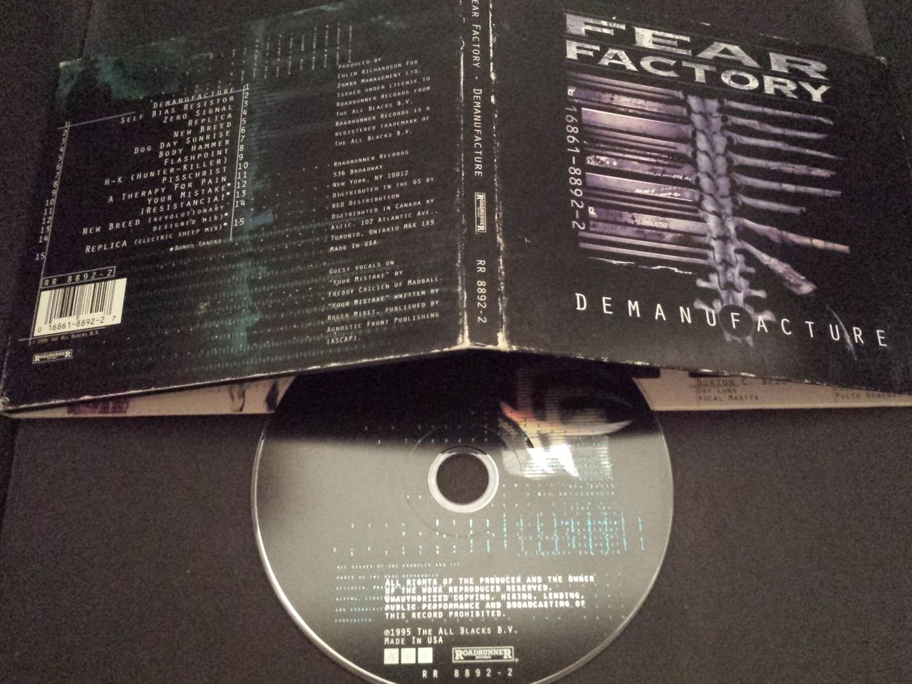 Demanufacture (Digipak) [Audio CD] Fear Factory