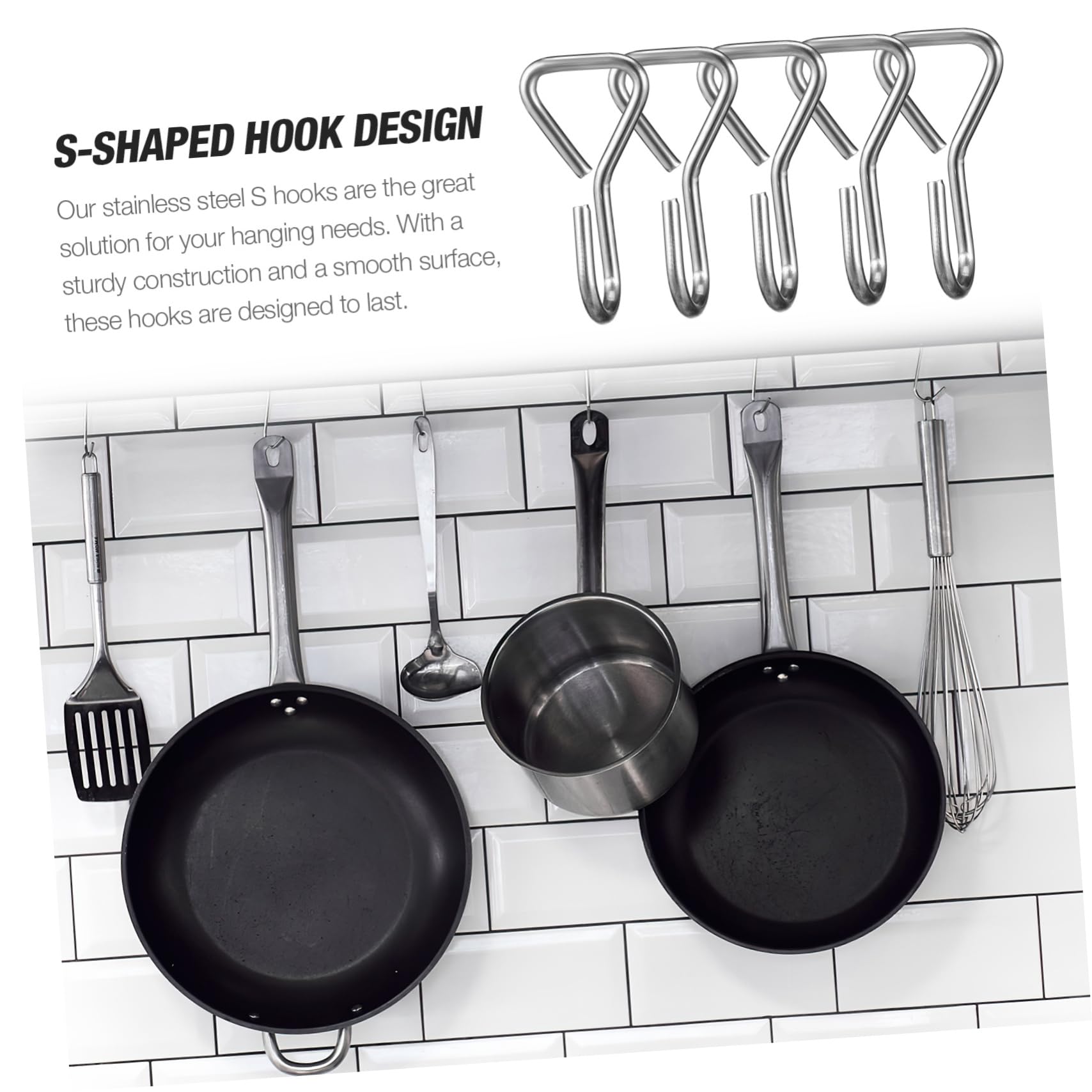 Unomor 5sets Heavy Duty s Hooks for Car Stainless Steel Car Seat Cover Clips Versatile Hanging Hooks 100pcs*5