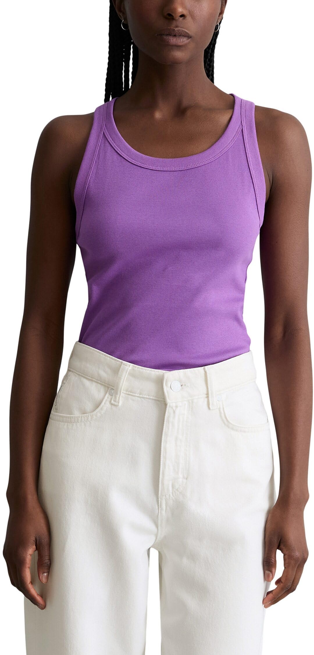 Marc OߴPolo Denim Damen Tanktop mit Stretch-Anteil Slim Fit