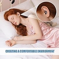 Vista 7 de 2 pares de tapones de silicona para los oídos, reutilizables, suaves, ergonómicos, impermeables, color negro