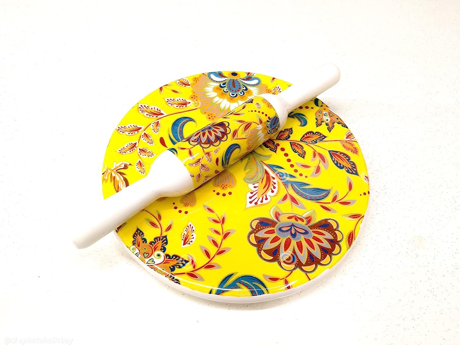 Chakla belan en marbre blanc pour étaler vos pâtes sans effort ni adhérence