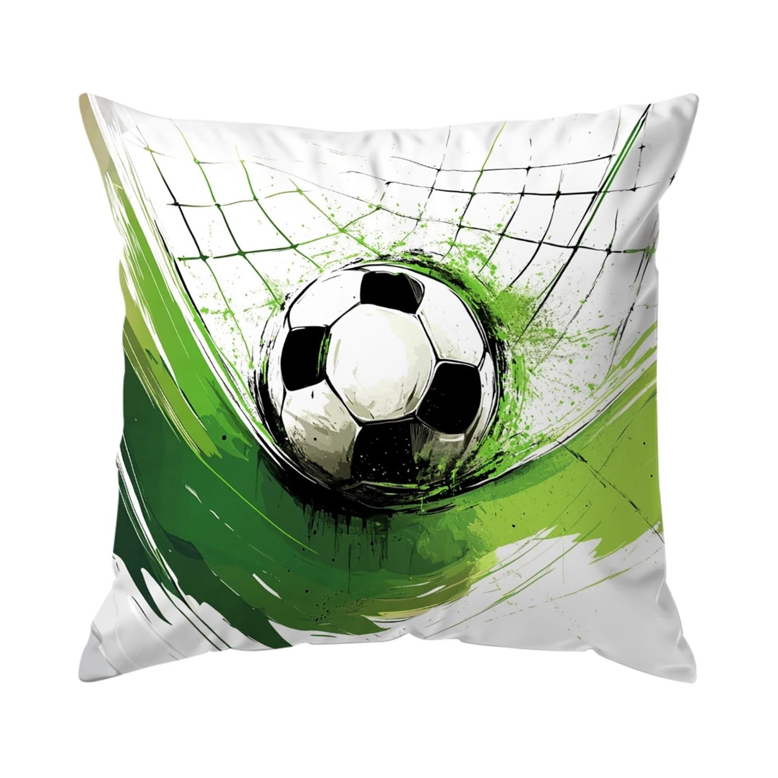 GIYXHU 45cm Football Cushion Pillow Printed Polyester Throw Decorative Sofa Home Decor for Sofa(Color2)