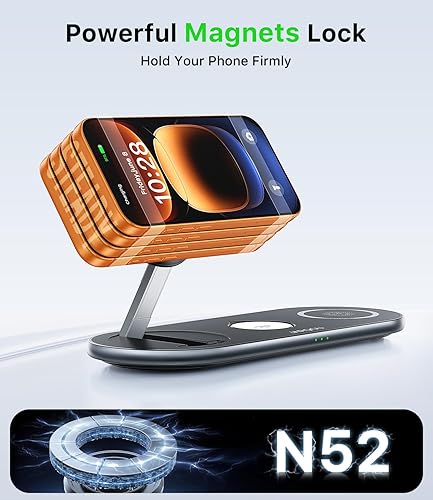 Miniatura 3 de JARGOU Estación de carga para iPhone 16 15 14 13 12