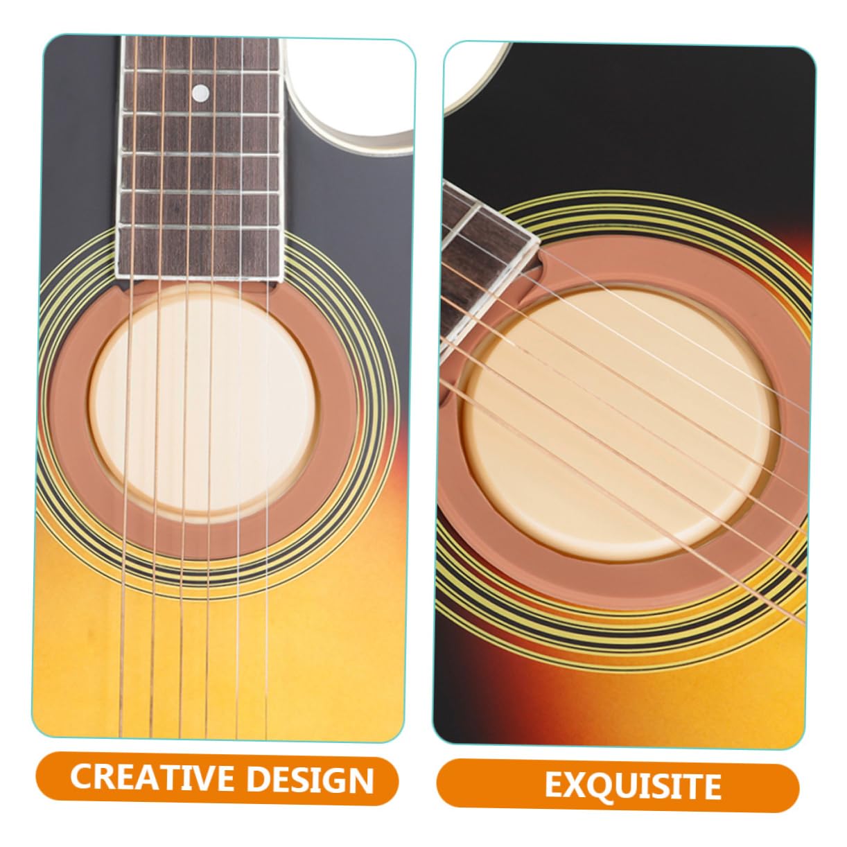 FAVOMOTO Hydrating Covers Sound Mouth Protector Holes For Acoustic Guitar Dehumidifiers Guitar Muffler Acoustic Guitar Parts Ballad Rubber