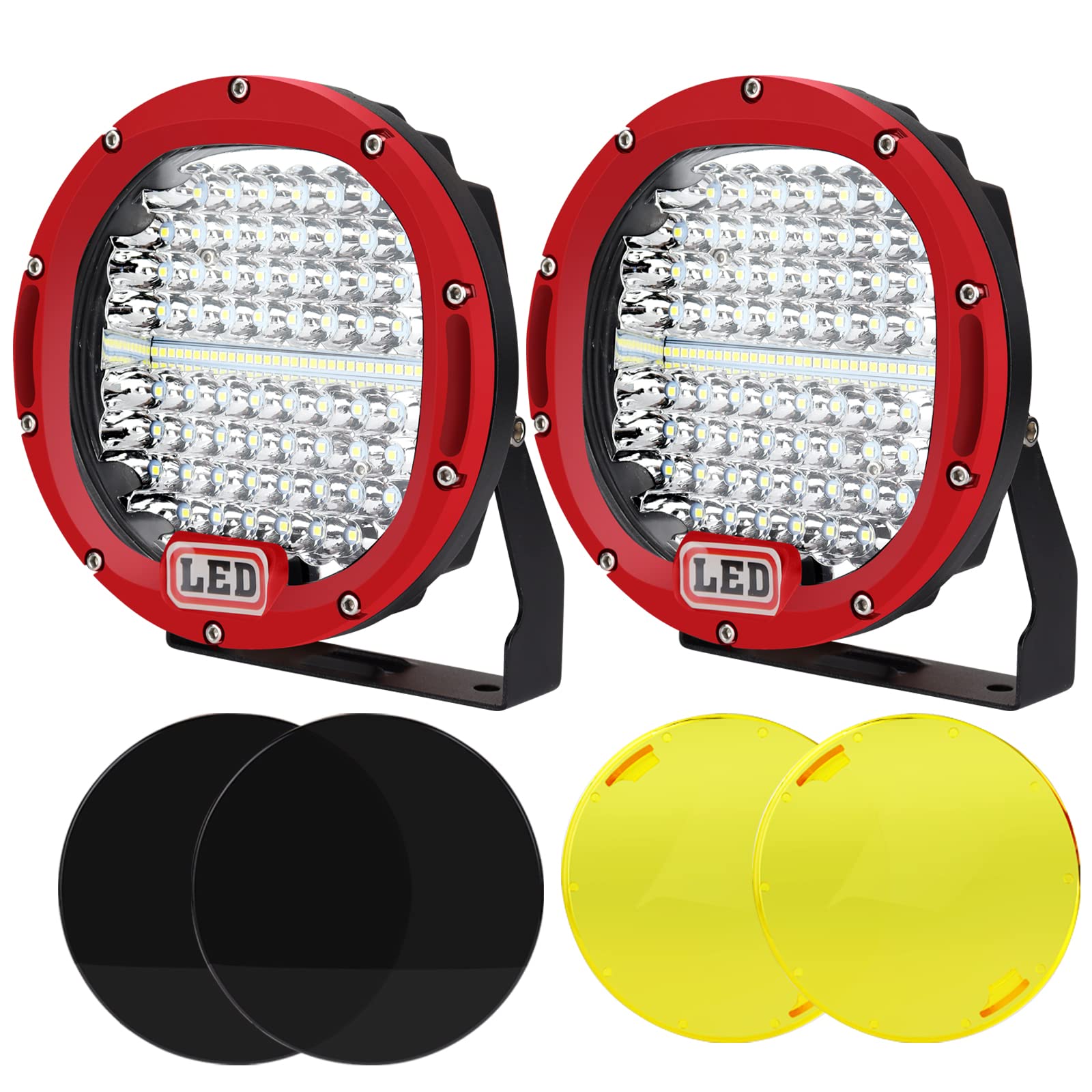 Offroad Lights 7 Inch Round LED Off-Road Light Pods – 120W 10,000LM ...