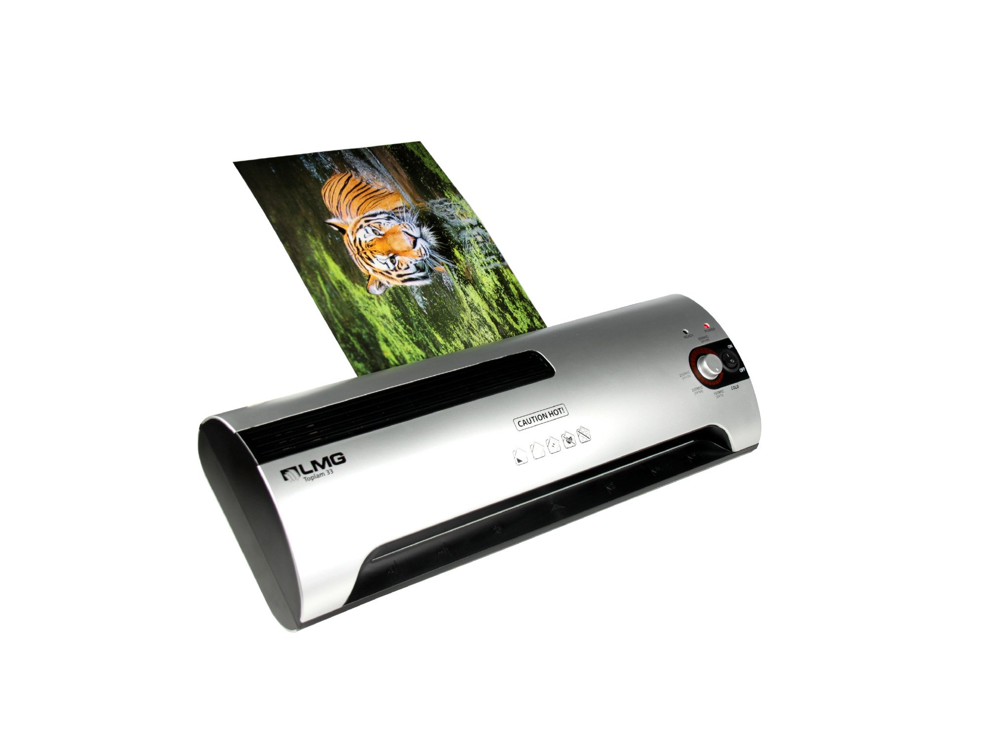 LMG DWL-2AF Laminator | High-Quality A2 Laminator for Office Use | Short Warm-up Time | Cold Lamination Possible | with LED Display | 2 Roll Heating System |